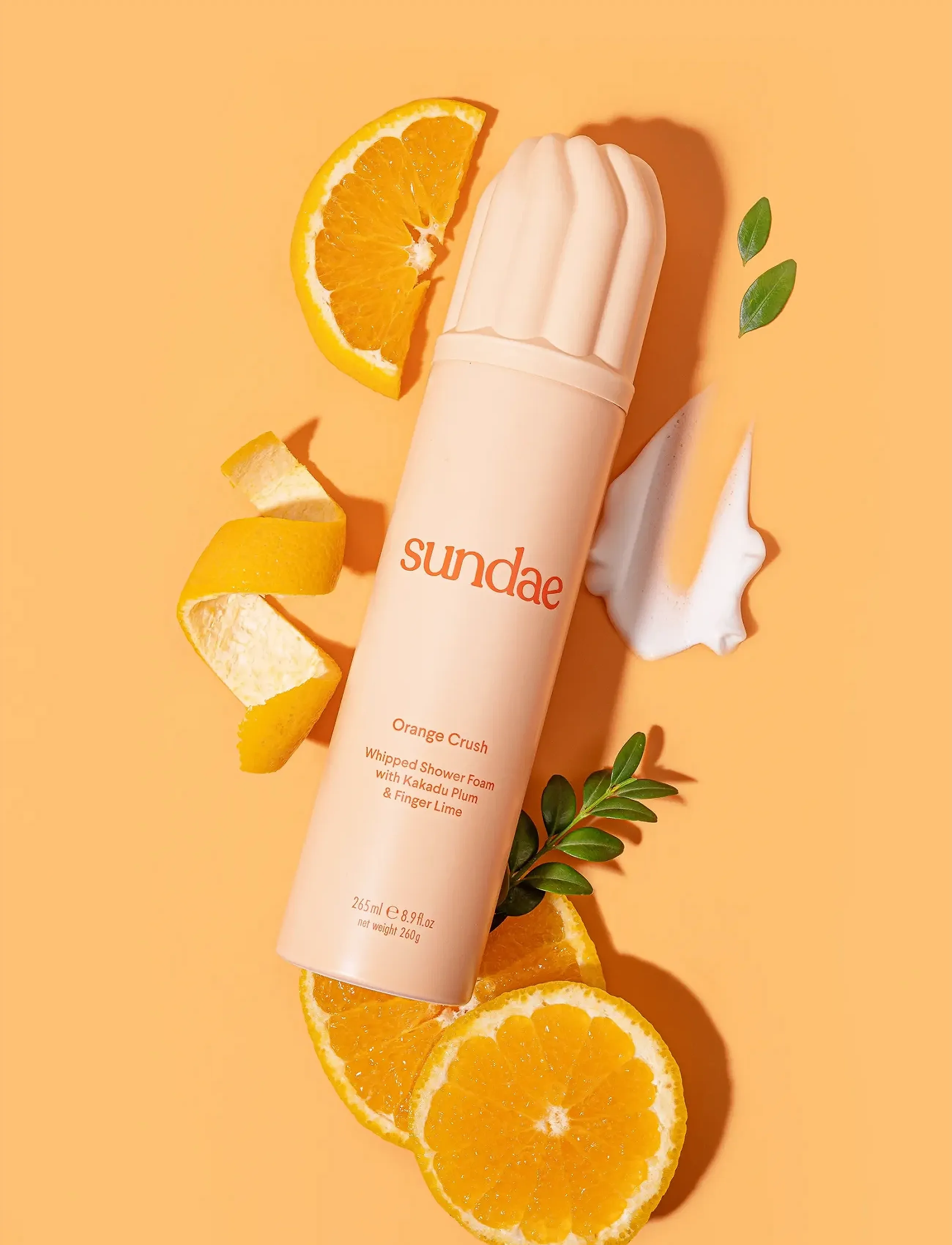Sundae Body Orange Crush Whipped Shower Foam, 265 ml, Orange, Krop > Bad Og Brusebad, Dame