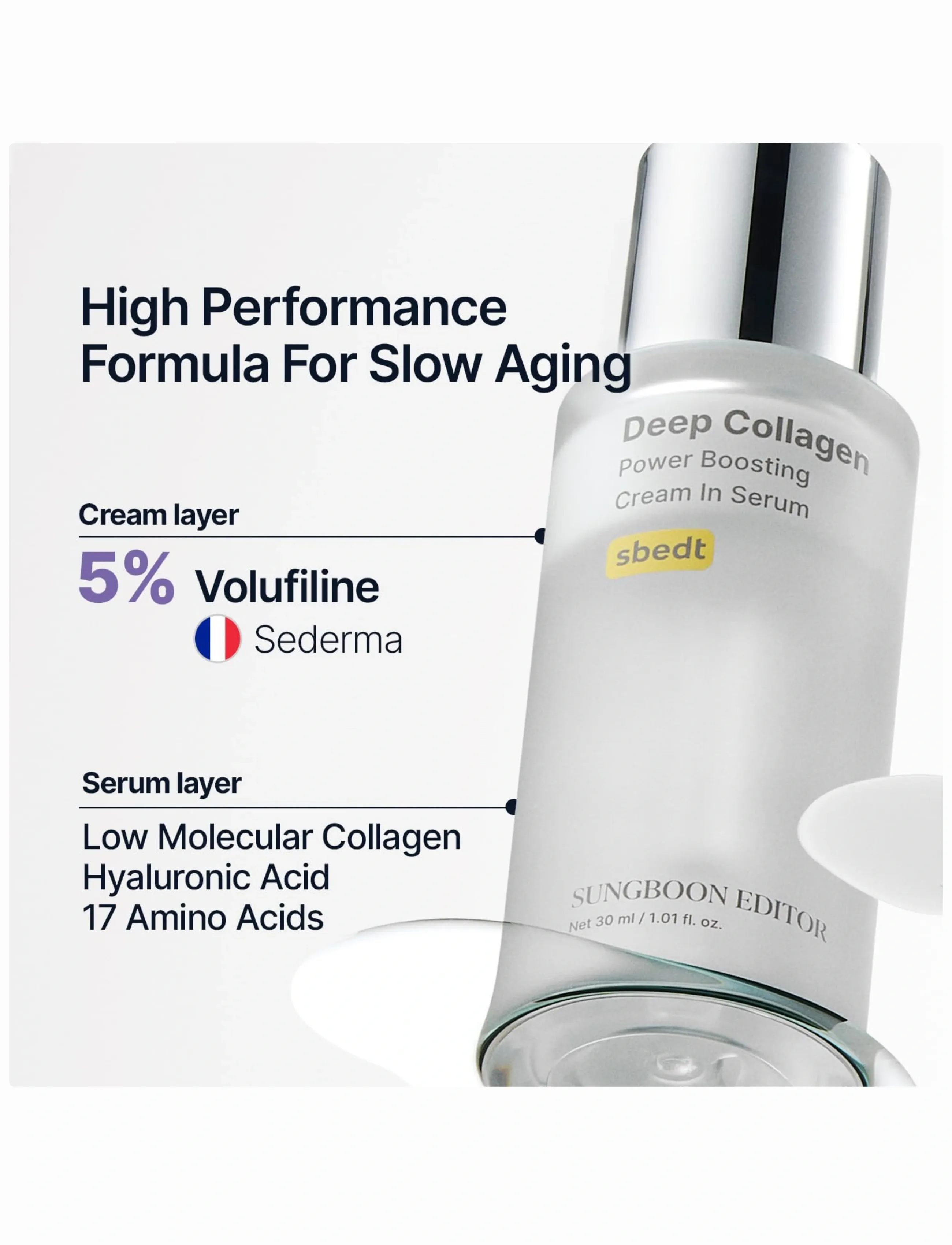 Sungboon Editor - Deep Collagen Power Boosting Cream In Serum - serumi - clear - 4