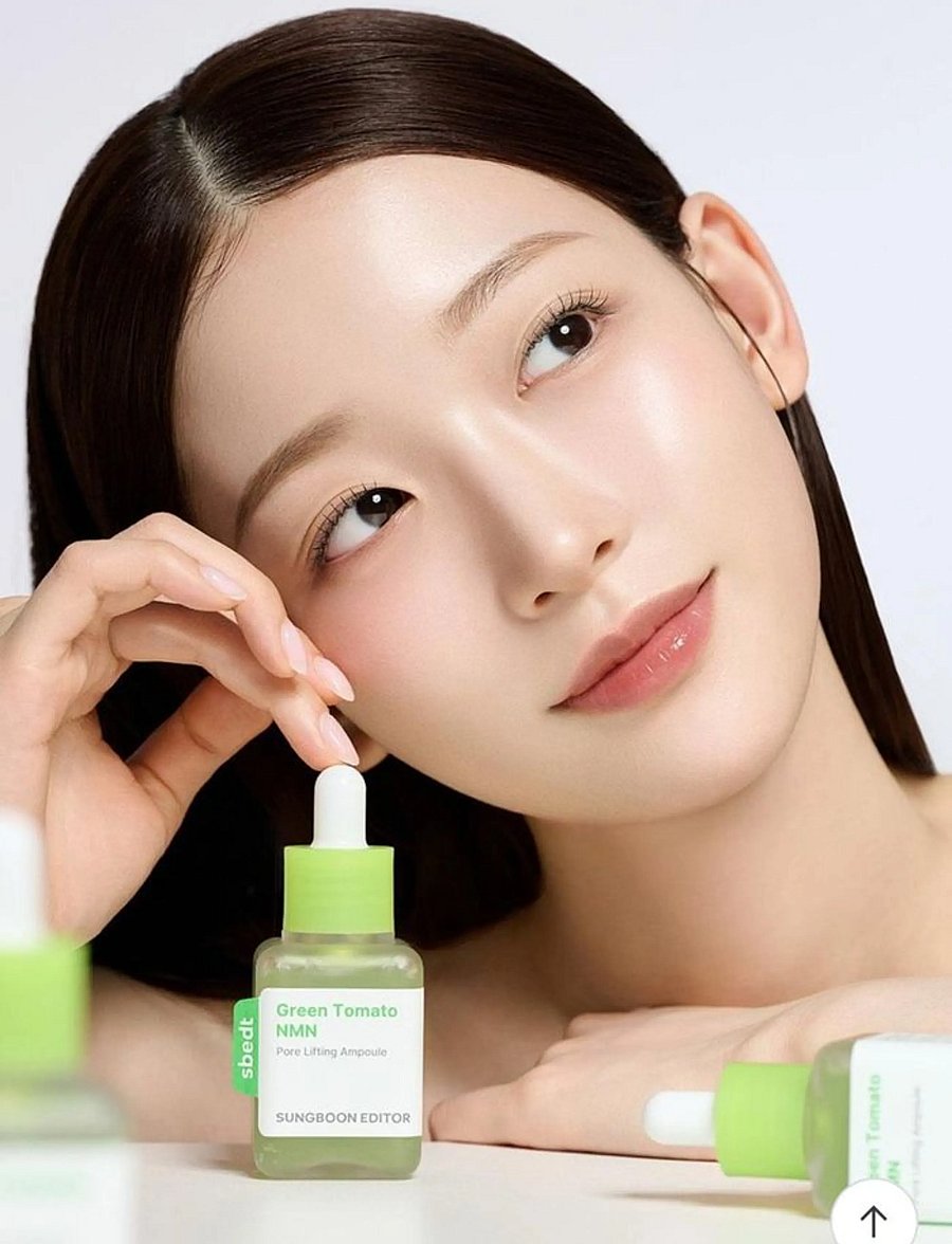 Sungboon Editor - Green Tomato NMN Pore Minimizing Ampoule - serum - clear - 4