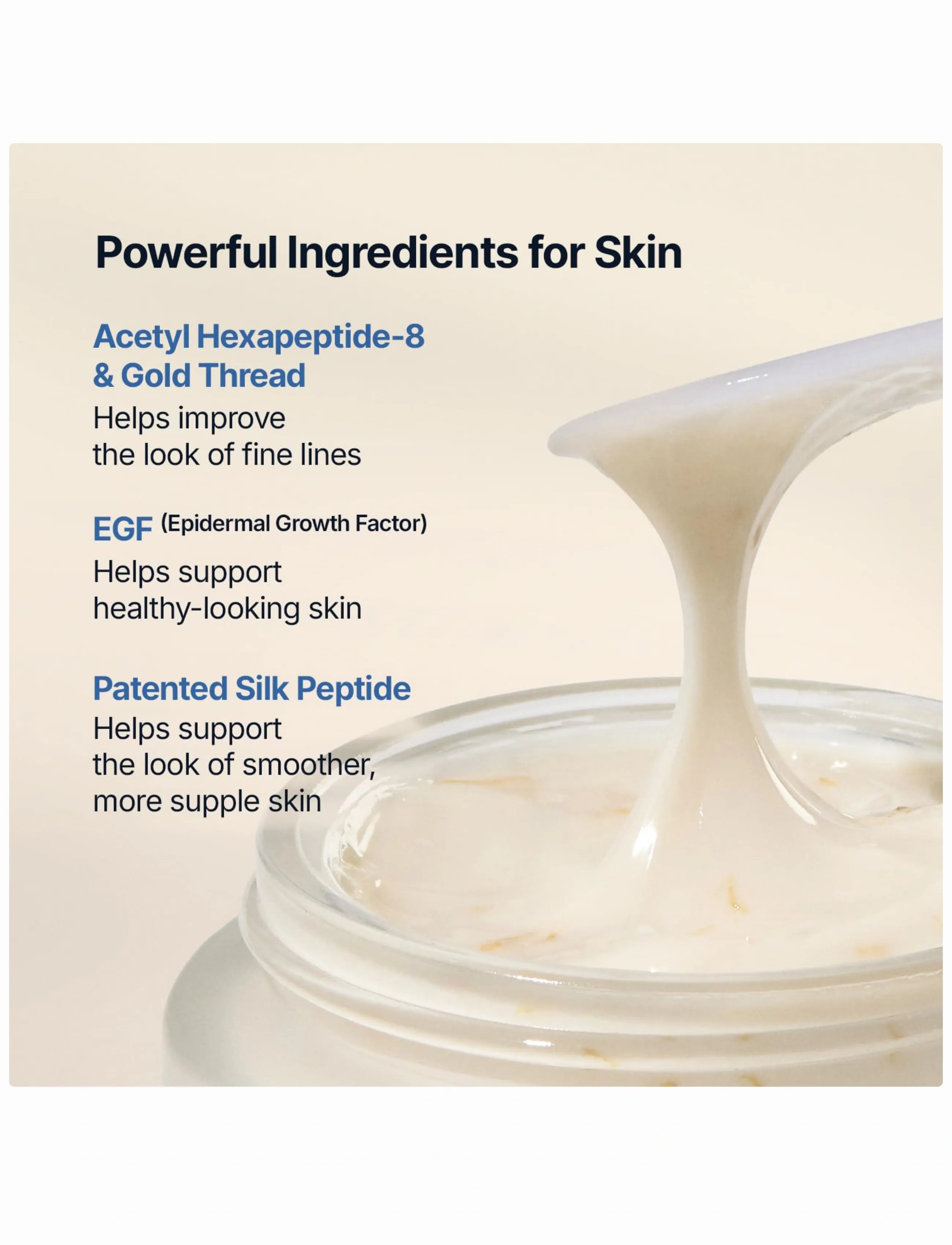 Sungboon Editor - Silk Peptide EGF Intensive Cream - natcremer - clear - 3