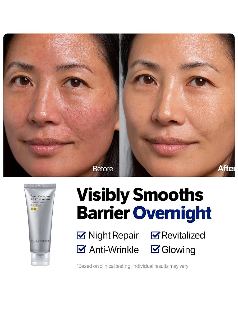 Sungboon Editor - 7 GF Ceramide Advanced Barrier Night Cream - clear - 2