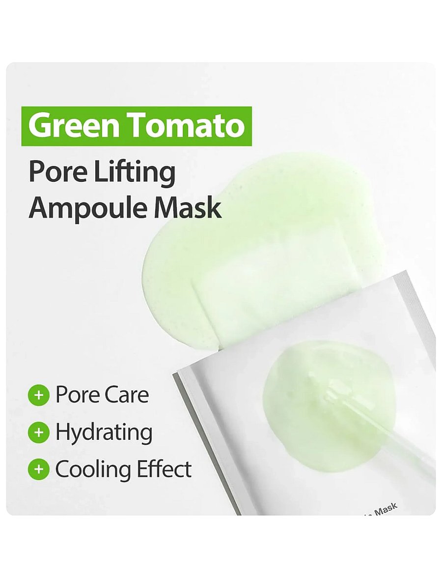 Sungboon Editor - Green Tomato NMN Pore Minimizing Ampoule Mask - lehtmaskid - clear - 0