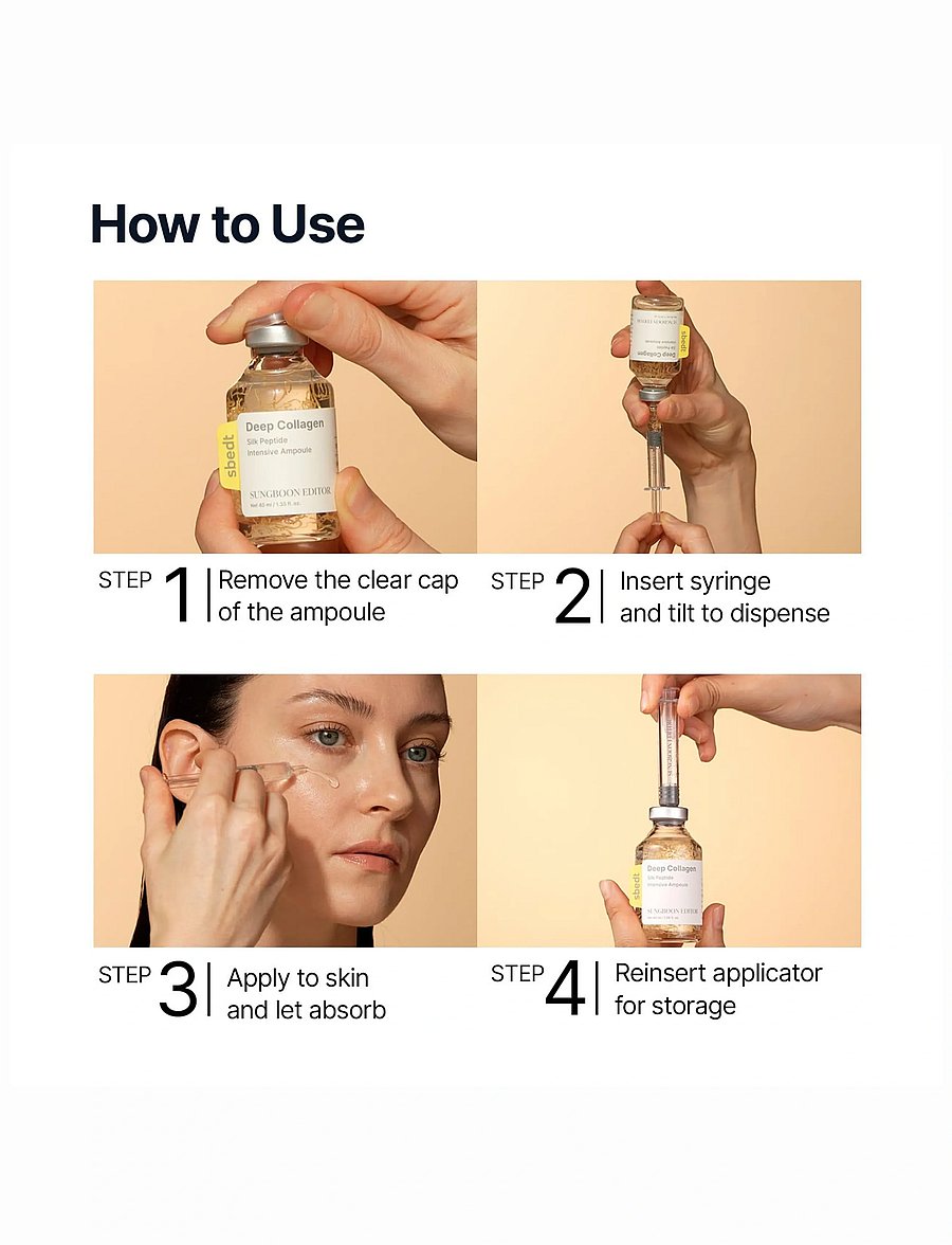 Sungboon Editor - Deep Collagen Silk Peptide Intensive Ampoule - clear - 4
