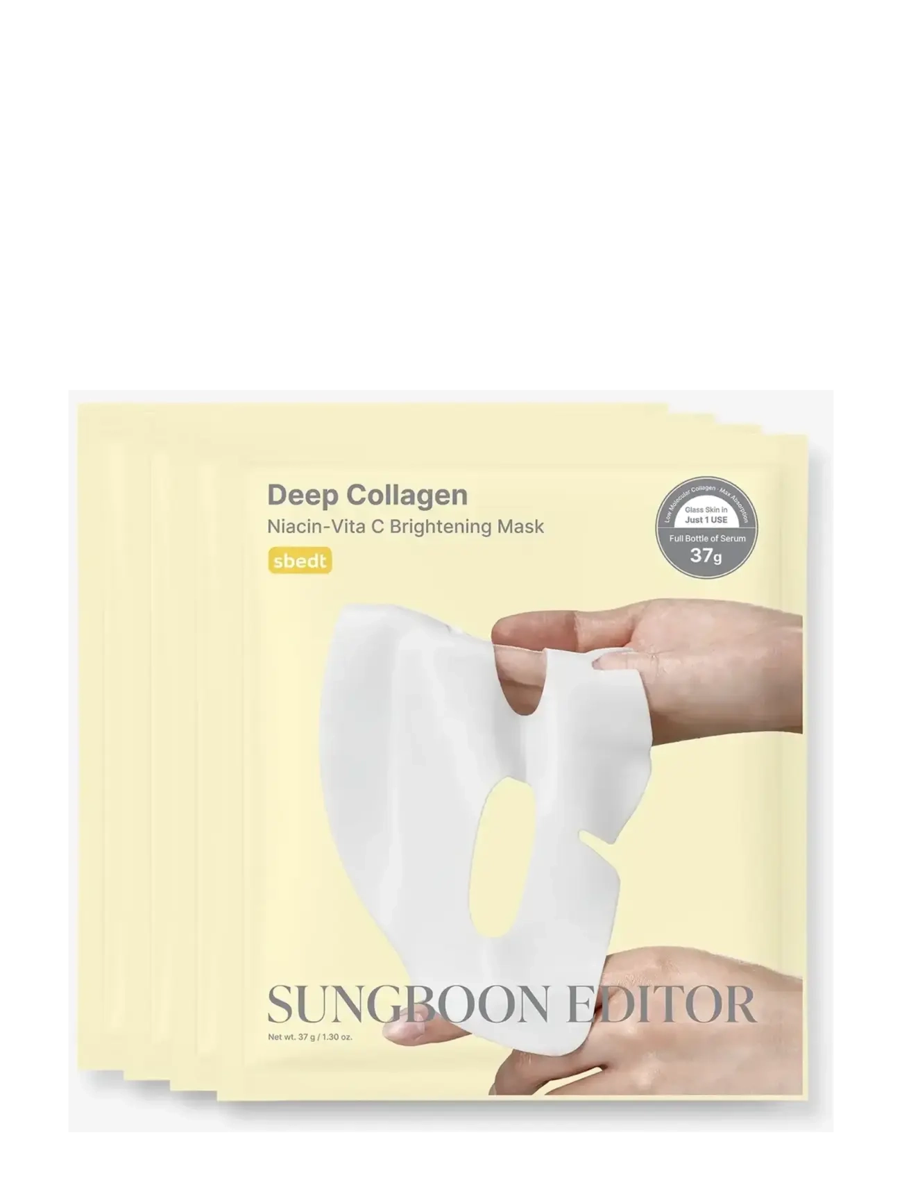 Sungboon Editor - Deep Collagen Niacin Vita C Brightening Mask - grímur - clear - 2