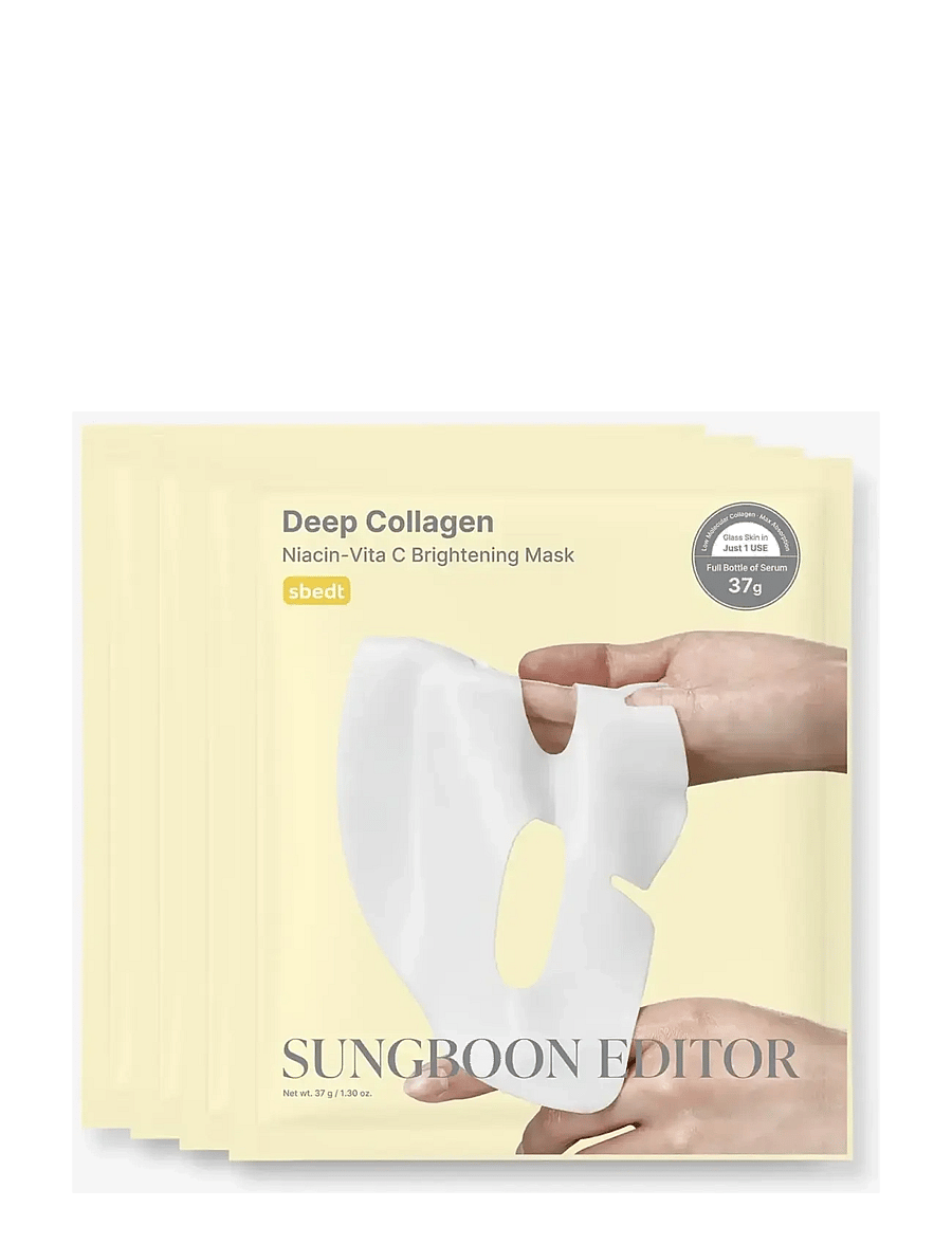 Sungboon Editor - Deep Collagen Niacin Vita C Brightening Mask - lehtmaskid - clear - 2