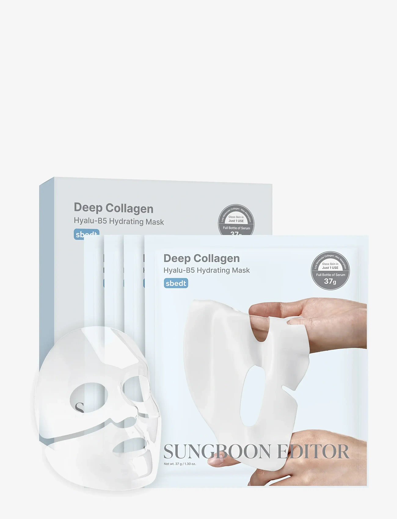 Sungboon Editor - Deep Collagen Hyalu-B5 Hydrating Mask - sheet masks - clear - 2