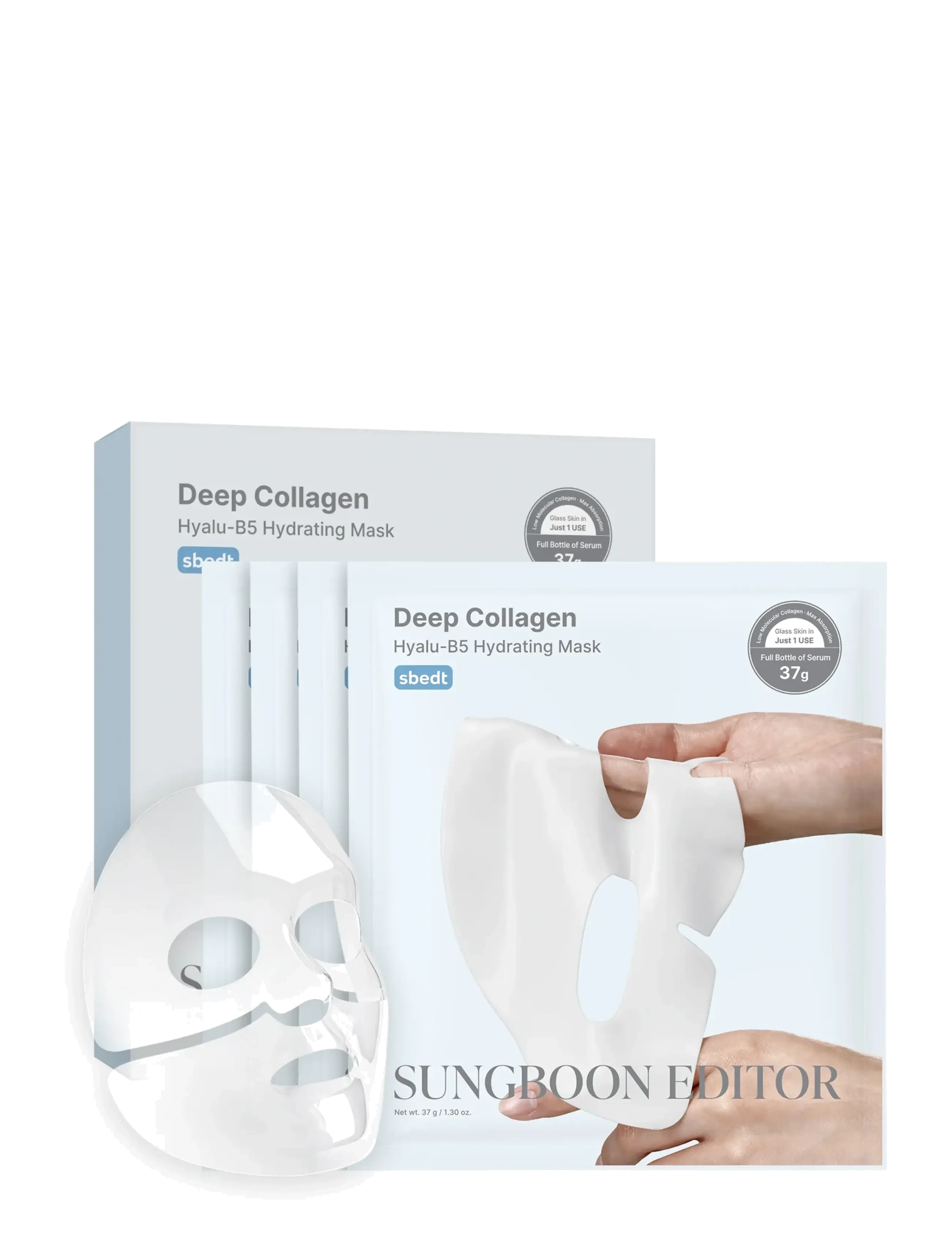 Sungboon Editor - Deep Collagen Hyalu-B5 Hydrating Mask - lehtmaskid - clear - 2