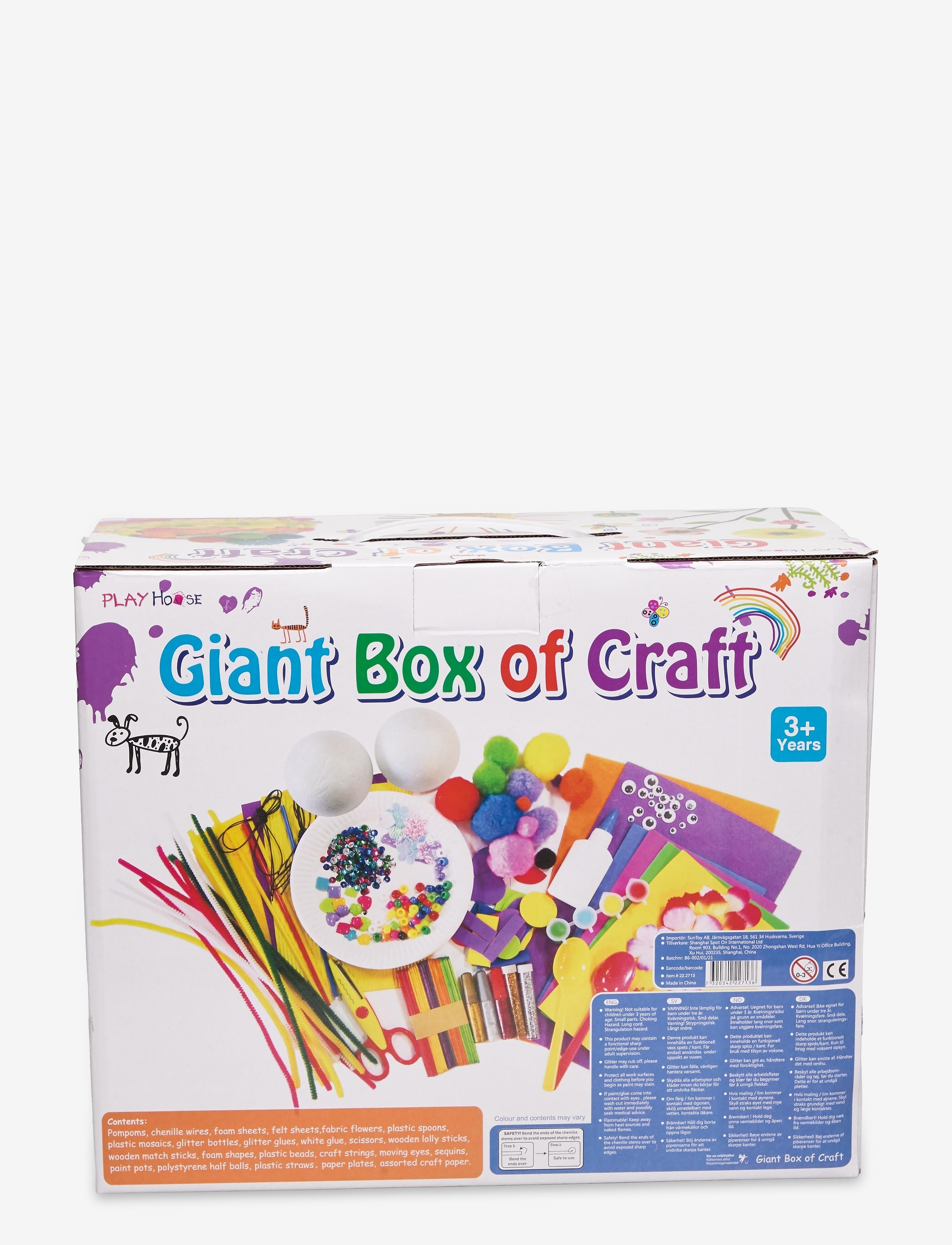 Suntoy - PYSSELLÅDA XXL 32 x 16,5 x 26 CM, +1000 DELAR - kreasæt - multi - 2