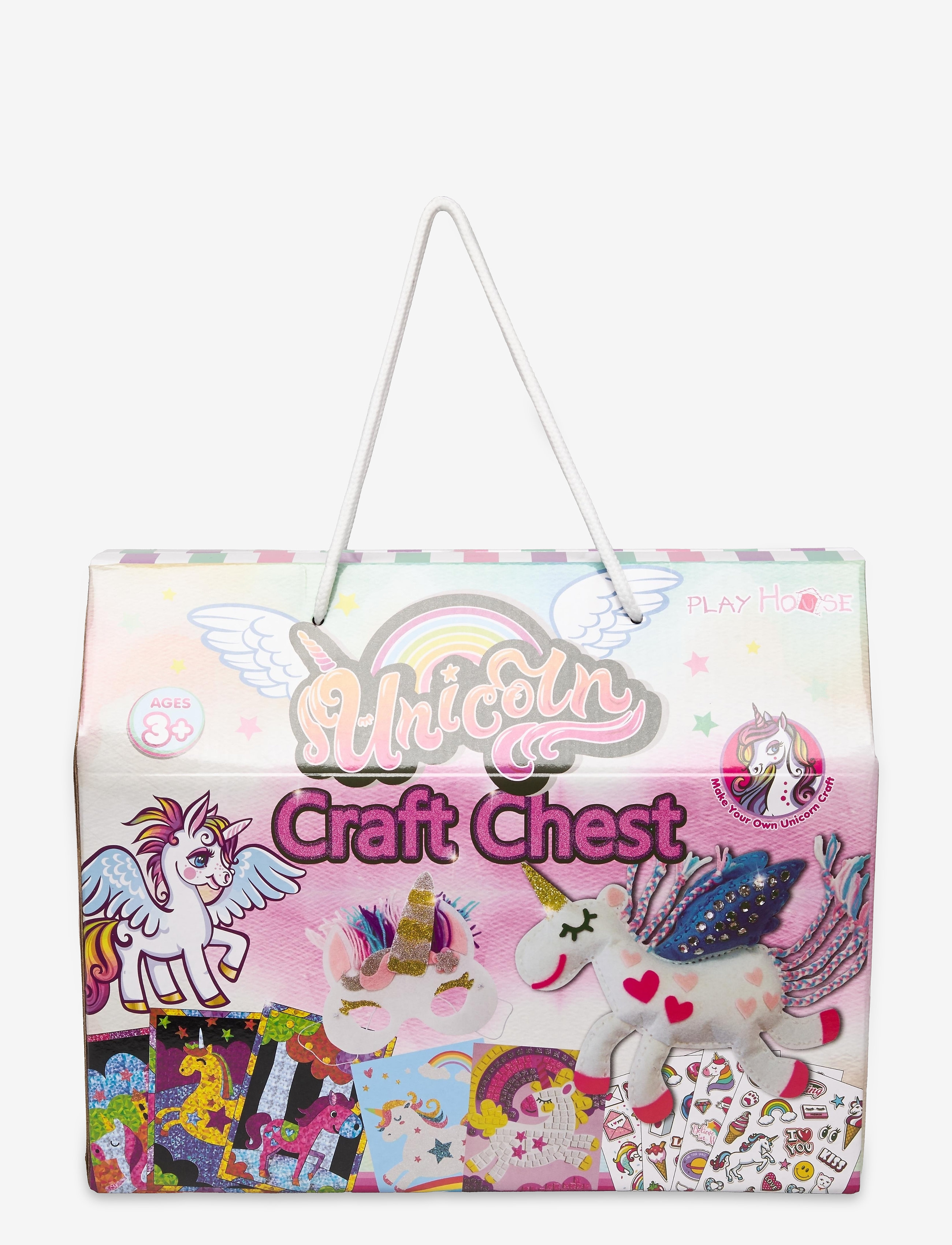 Suntoy PYSSELLÅDA UNICORN 31 x 14,5 x 25 CM - Till barnen - MULTI / pink/rose