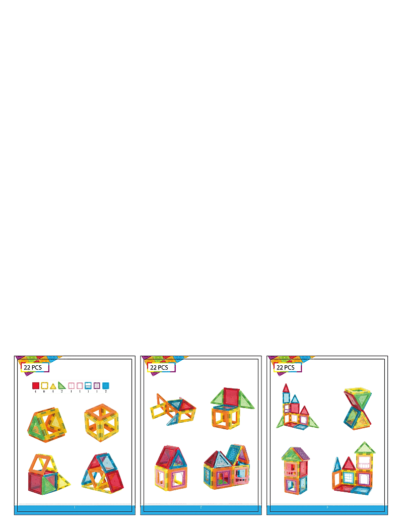 Suntoy - MAGMASTER - 22PCS MAGNETIC CONSTRUCTION BLOCKS - kubbasett - multicoloured - 0