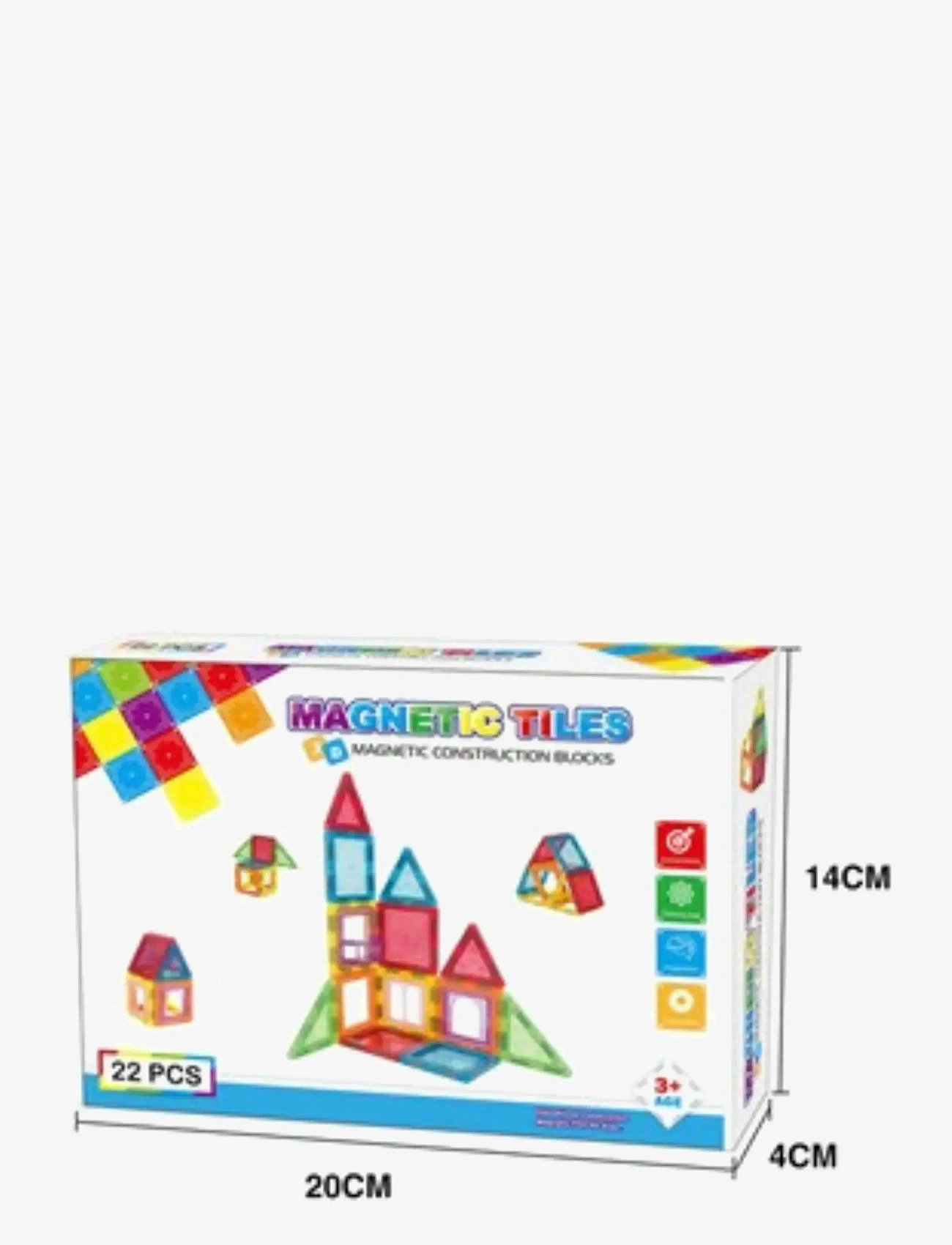 Suntoy - MAGMASTER - 22PCS MAGNETIC CONSTRUCTION BLOCKS - kubbasett - multicoloured - 1