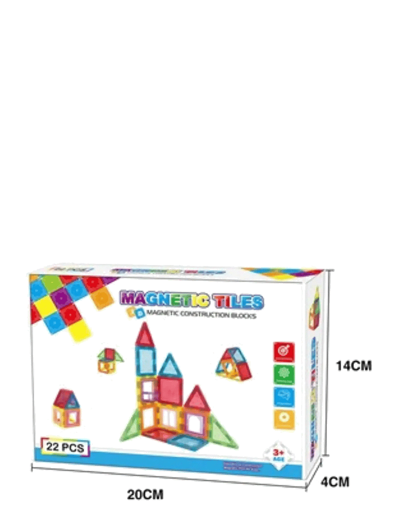 Suntoy - MAGMASTER - 22PCS MAGNETIC CONSTRUCTION BLOCKS - kubbasett - multicoloured - 1