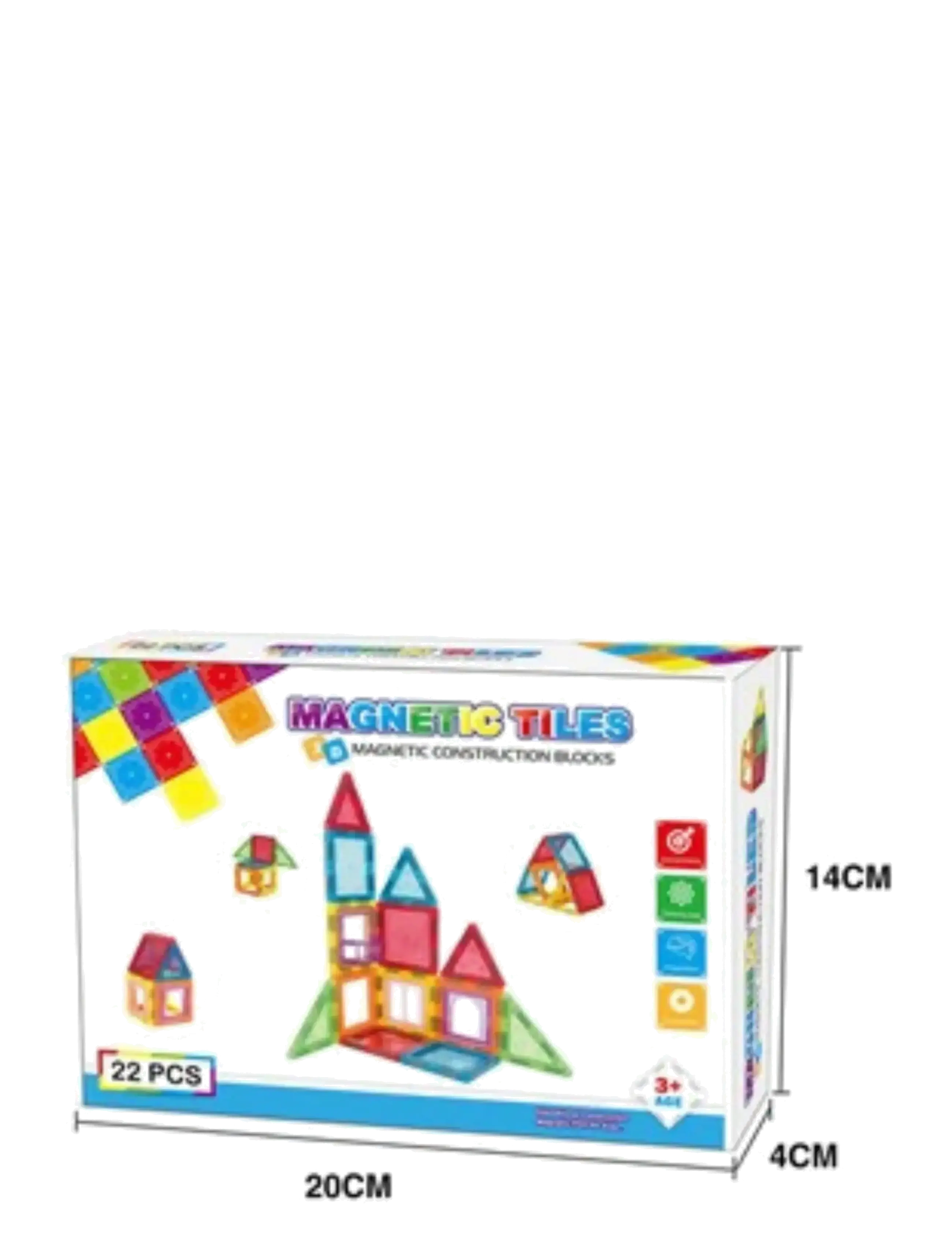 Suntoy - MAGMASTER - 22PCS MAGNETIC CONSTRUCTION BLOCKS - byggesæt - multicoloured - 1