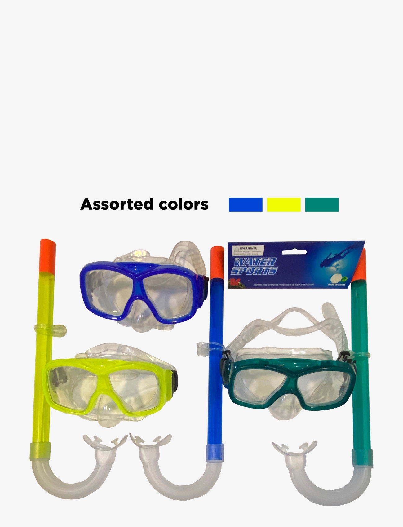 Suntoy CYKLOP GLASÖGON+SNORKEL 3 FRG - Suntoy - BLUE / multi