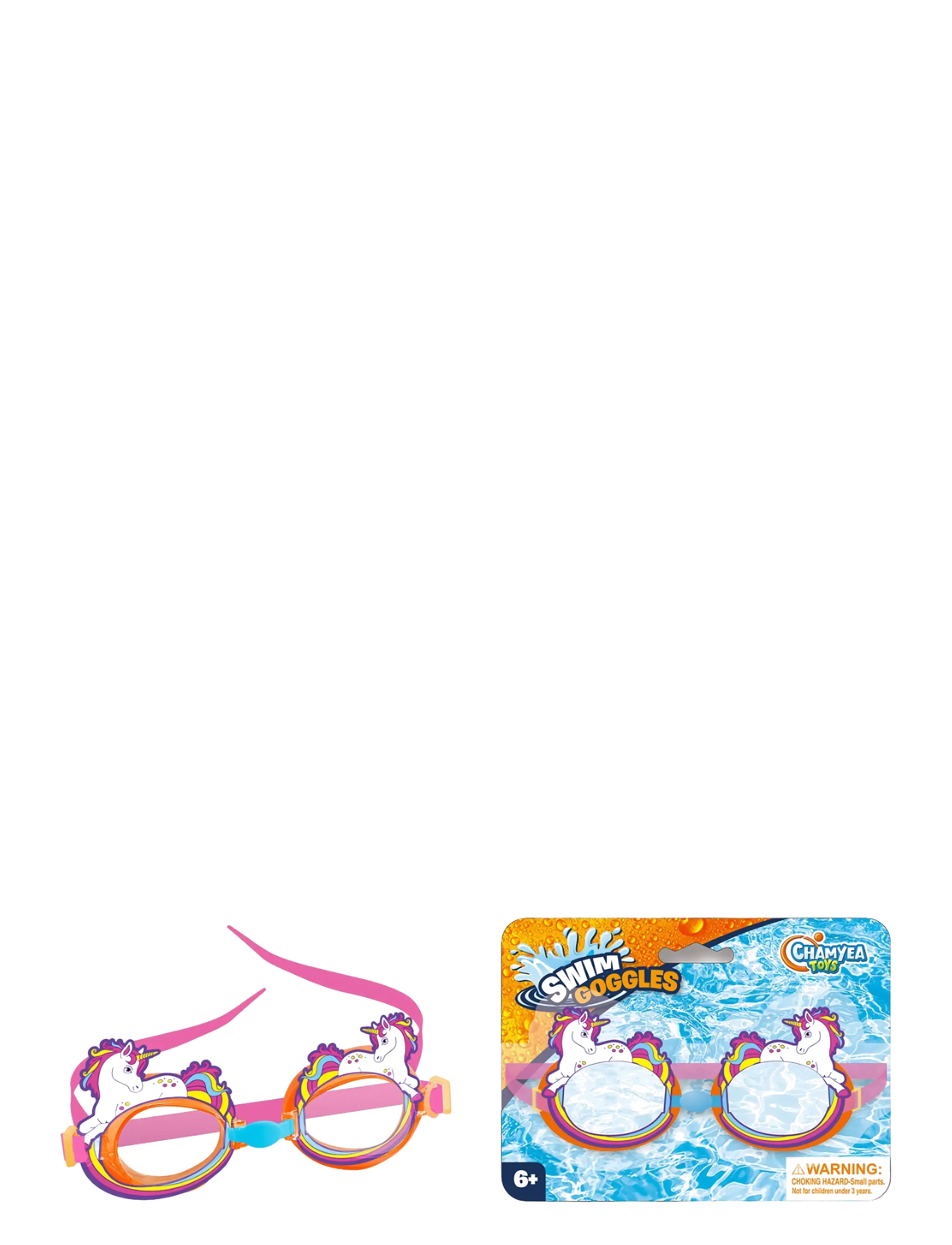Suntoy SIMGLASÖGON UNICORN 17,5 x 12 CM - Spordivahendid - PINK / pink/rose