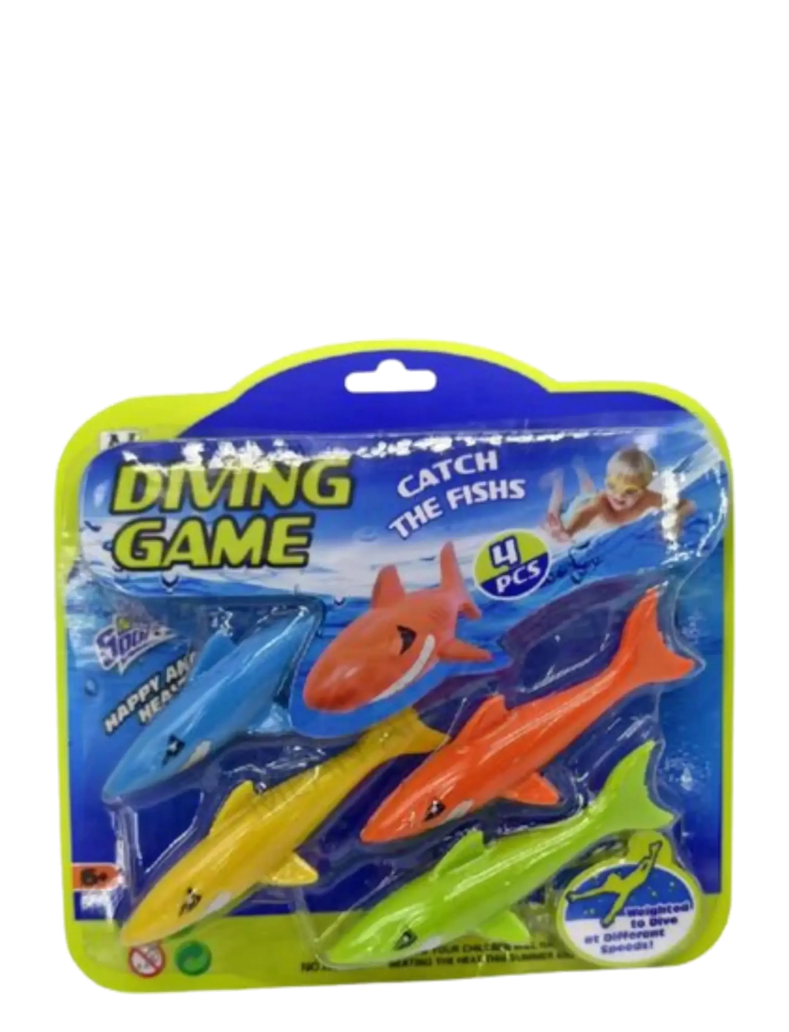 Suntoy DYKLEK HAJAR 4 ST BLISTER - Dykkerlegetøj - MULTI COLOURED / multi