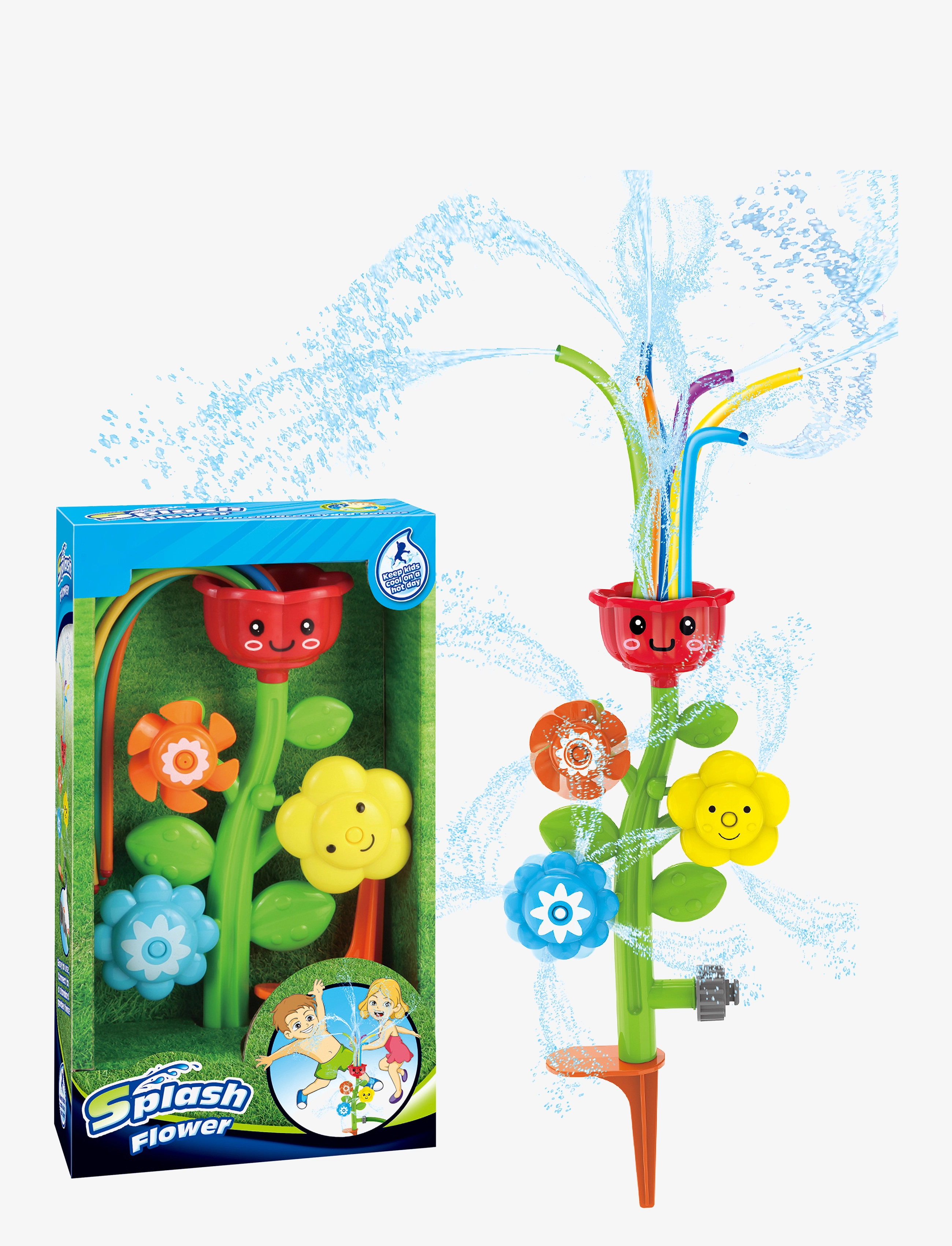 Suntoy VATTENSPRIDARE FÄRGGLAD BLOMMA - 4 for 3 - MULTI COLOURED / multi