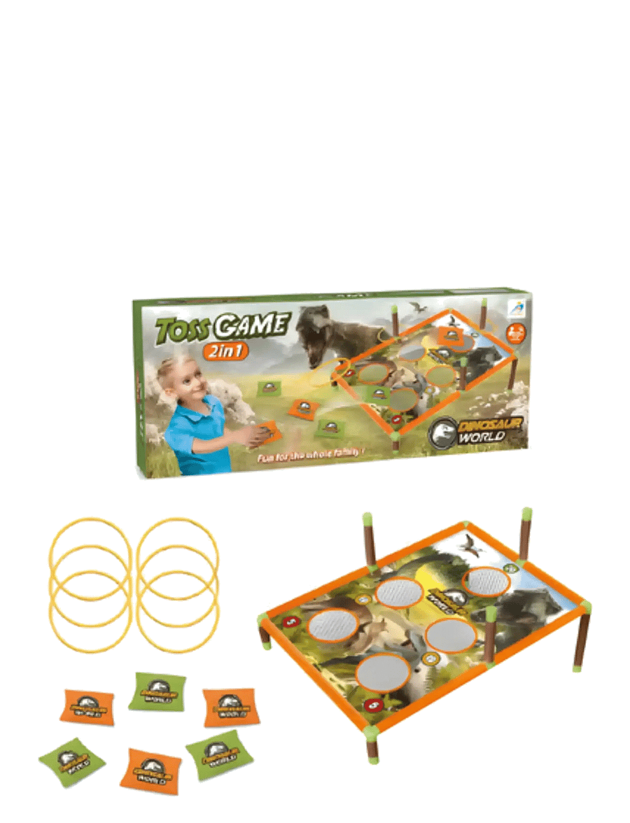Suntoy - TOSS GAME 2 IN 1 DINOSAUR - utomhusspel - multi coloured - 0