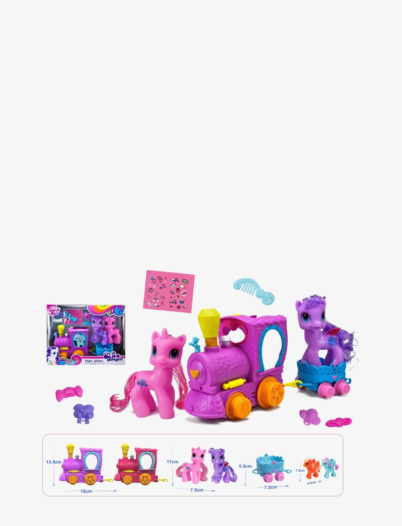 Suntoy - ENHÖRNING M LOK OCH TBH 28 X 22 X 9,5 CM - film- & eventyrsfigurer - pink, purple - 2