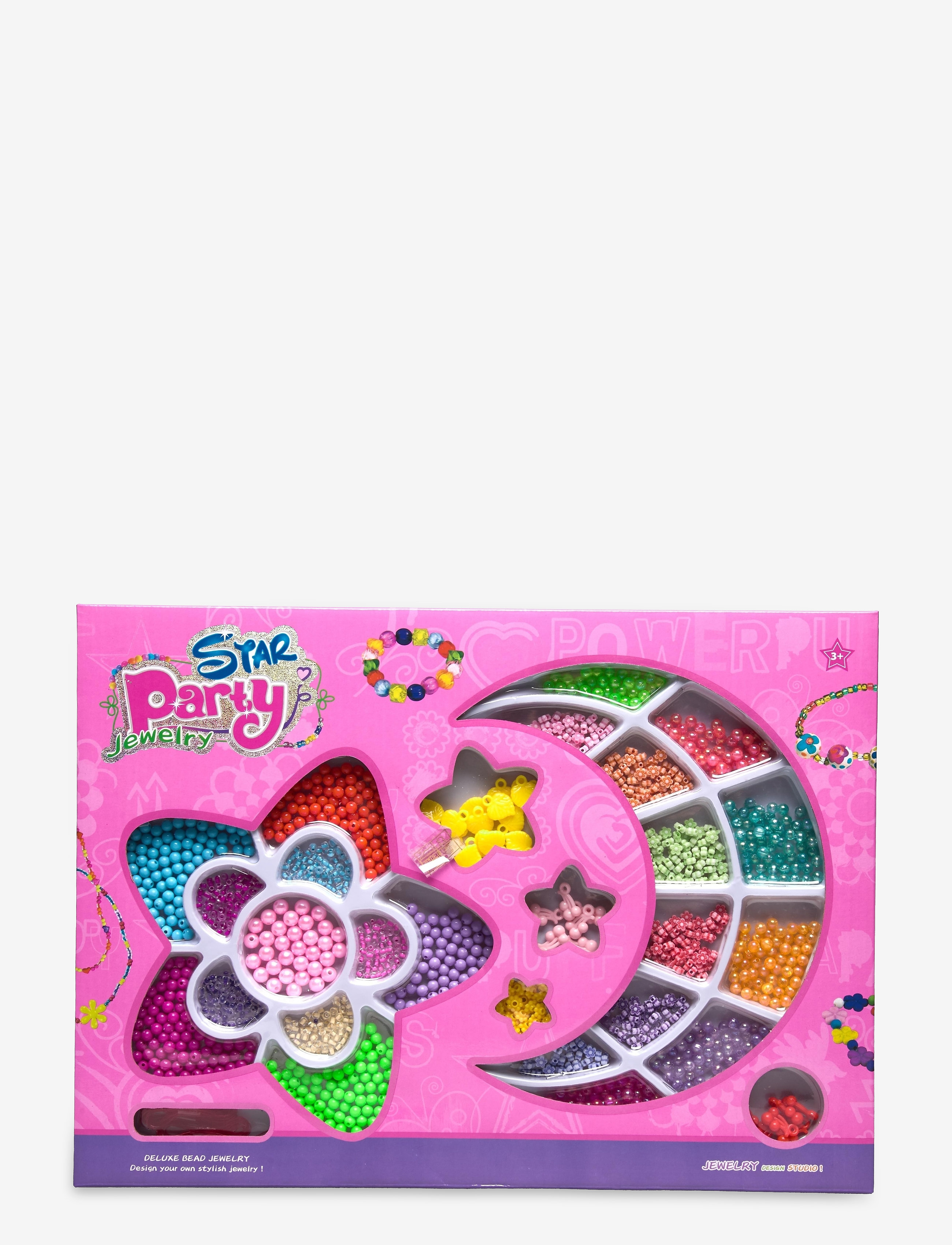 PÄRLSET STJÄRNA & MÅNE (40x30x4cm) - MULTI