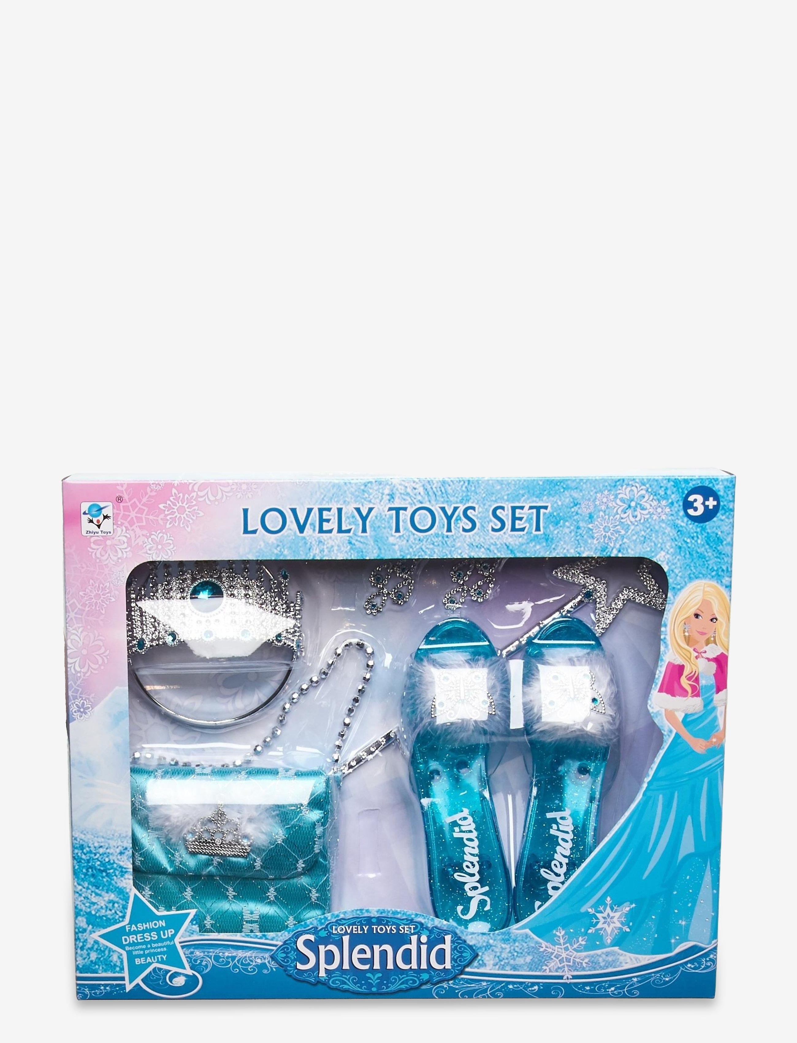 Suntoy Prinsessset Blå 38X31 cm, One Size, Blue, Kostumer & Tilbehør > Tilbehør Til Kostumer, Børn