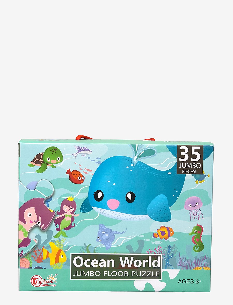 Suntoy - PUSSEL JUMBO OCEAN 35 PCS 60x44 CM - klassiske puslespil - multi - 0