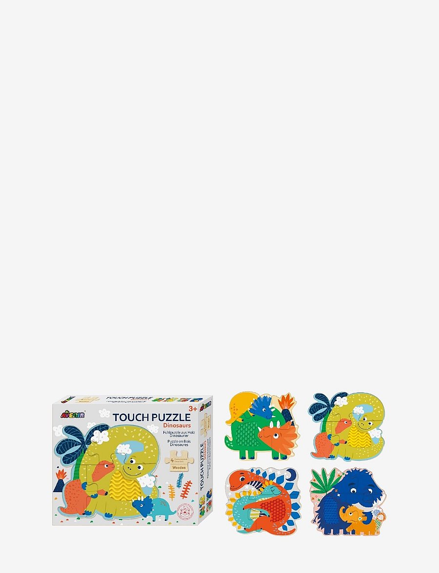 Suntoy - AVENIR - PUZZLE DINOSAURS 4 I 1 - trépúsl - multi coloured - 0