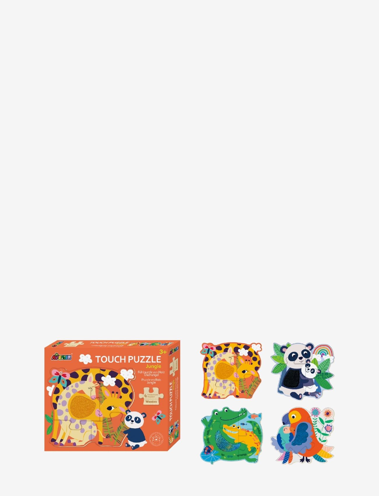 SUNTOY Avenir - Puzzle Jungle 4 I 1 Patterned - One Size - Kinder