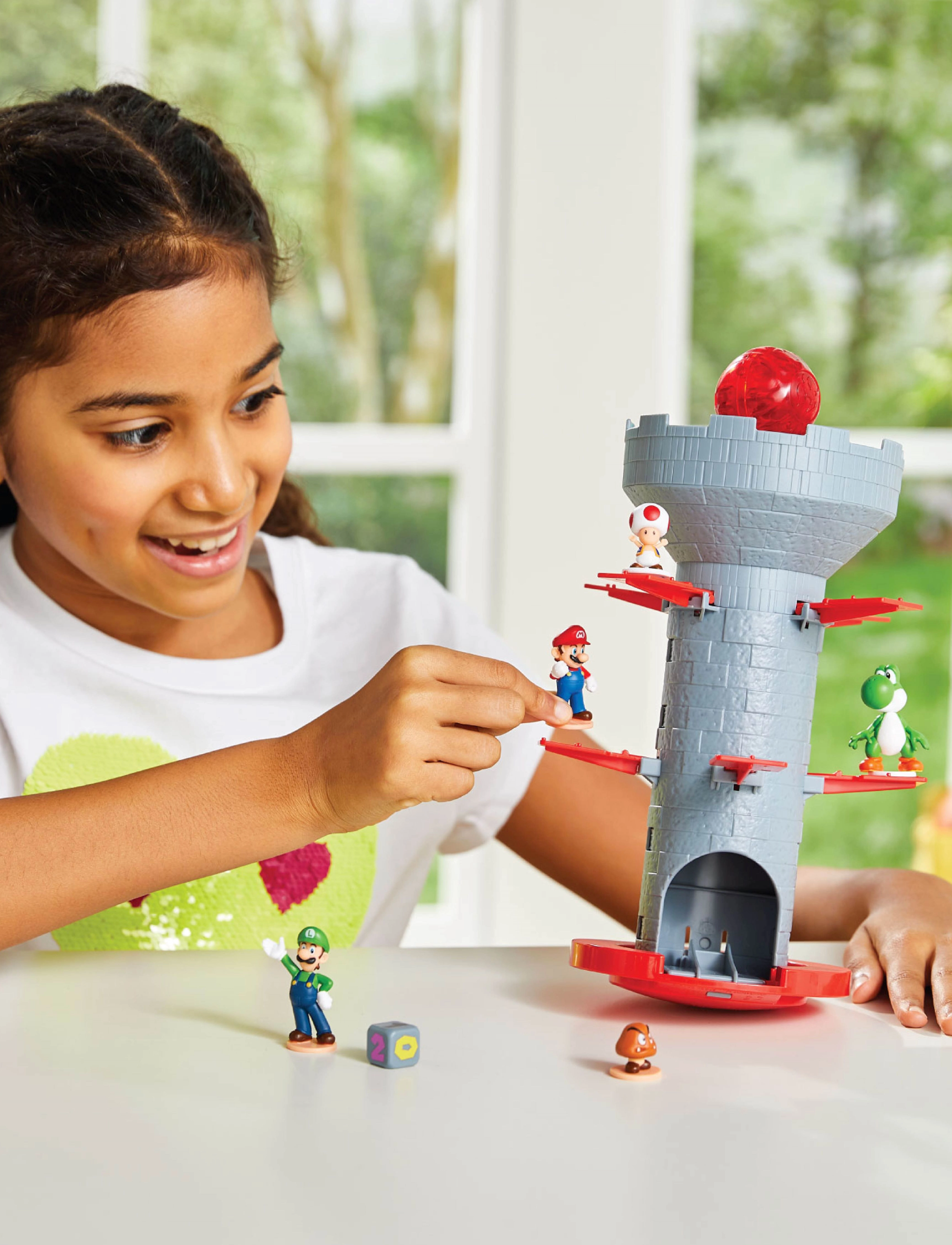 Epoch Games Super Mario Blow Up! Shaky Tower, One Size, Multi/patterned, Spil > Brætspil, Børn