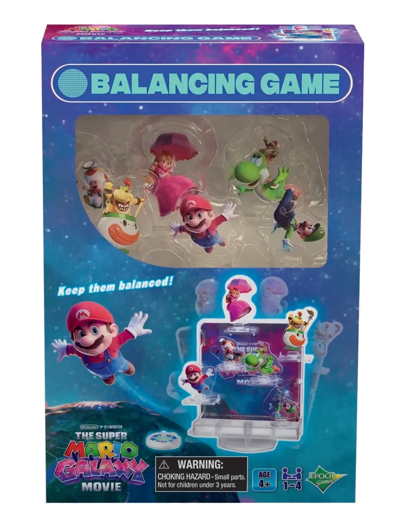 Epoch Games - The Super Mario Bros. Movie 2 Balancing Galaxy Stage - brætspil - mixed - 2