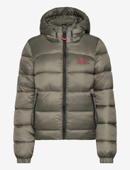 Superdry Sport - SPORTS PUFFER BOMBER JACKET - down- & padded jackets - dusty olive - 0