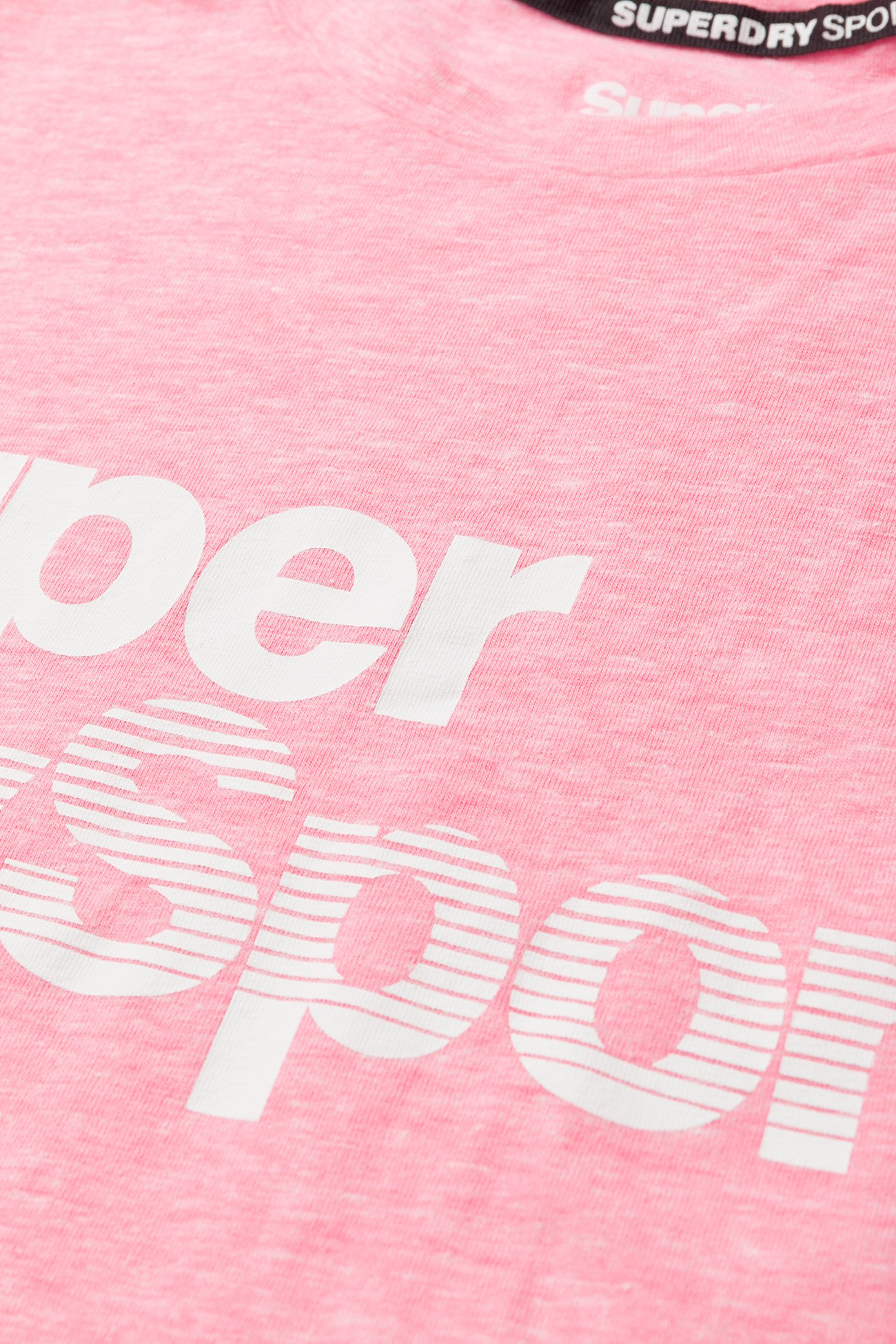 Superdry Sport - SD SPORT ESSENTIALS CROP TEE - pop pink marl - 2