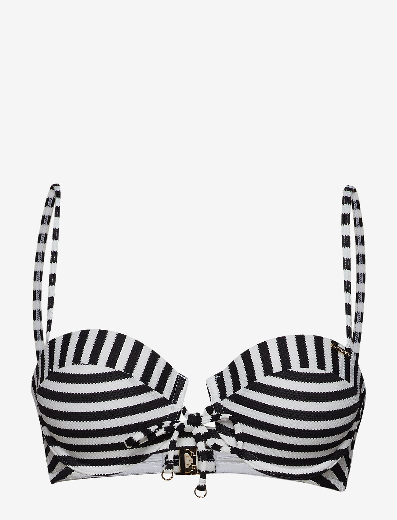 Superdry Sport - ALICE TEXTURED CUPPED BIKINI TOP - bikini-oberteile mit bügel - mono stripe - 0