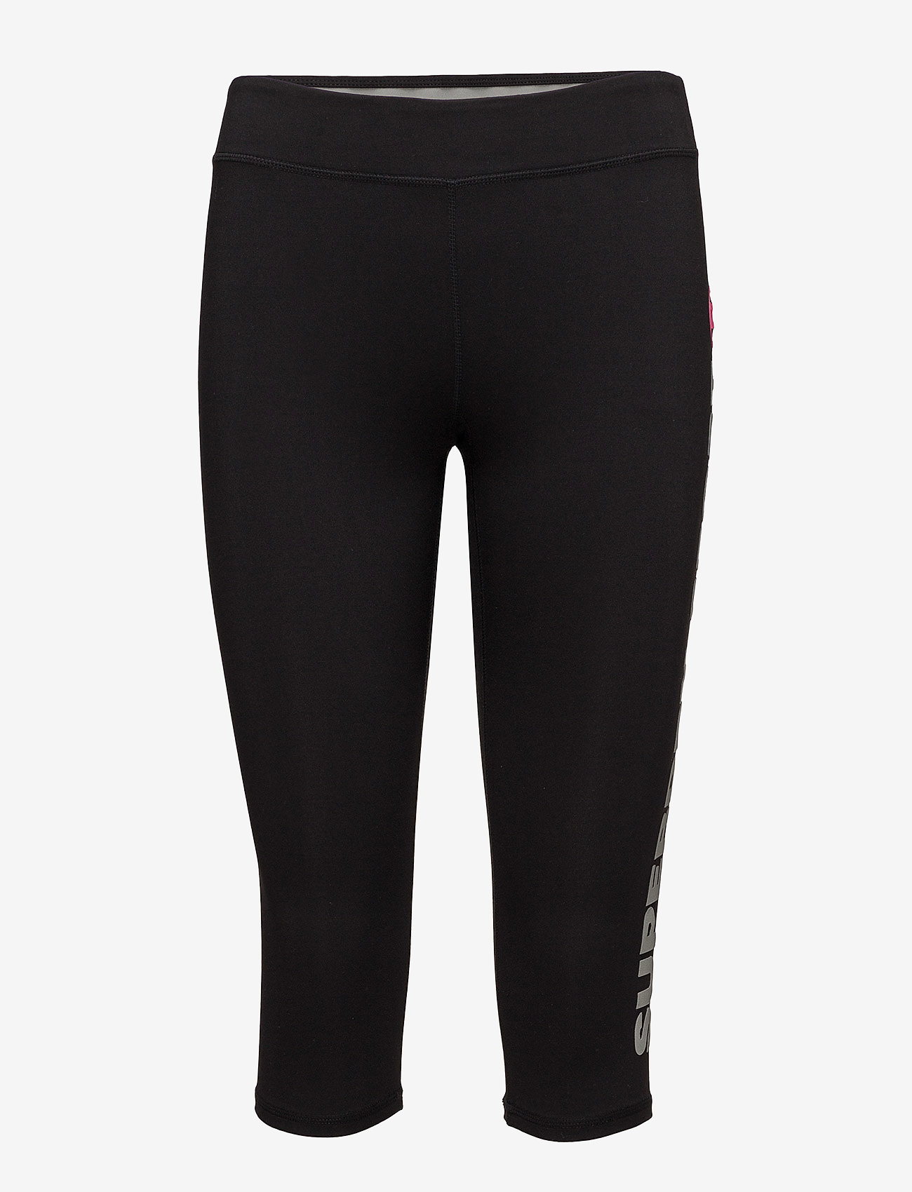 Superdry Sport - SUPERDRY CORE GYM CAPRI - black - 0