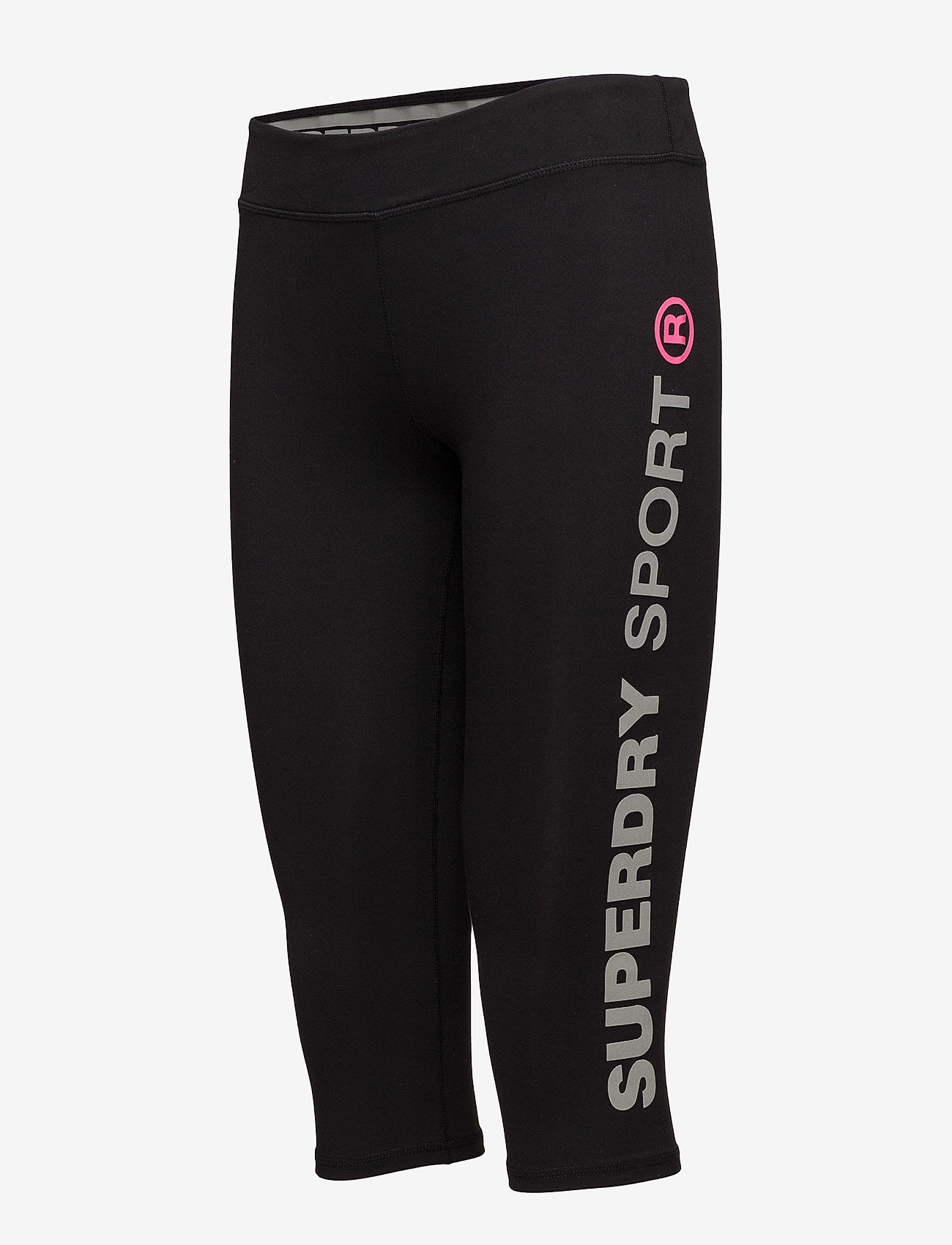 Superdry Sport - SUPERDRY CORE GYM CAPRI - black - 2