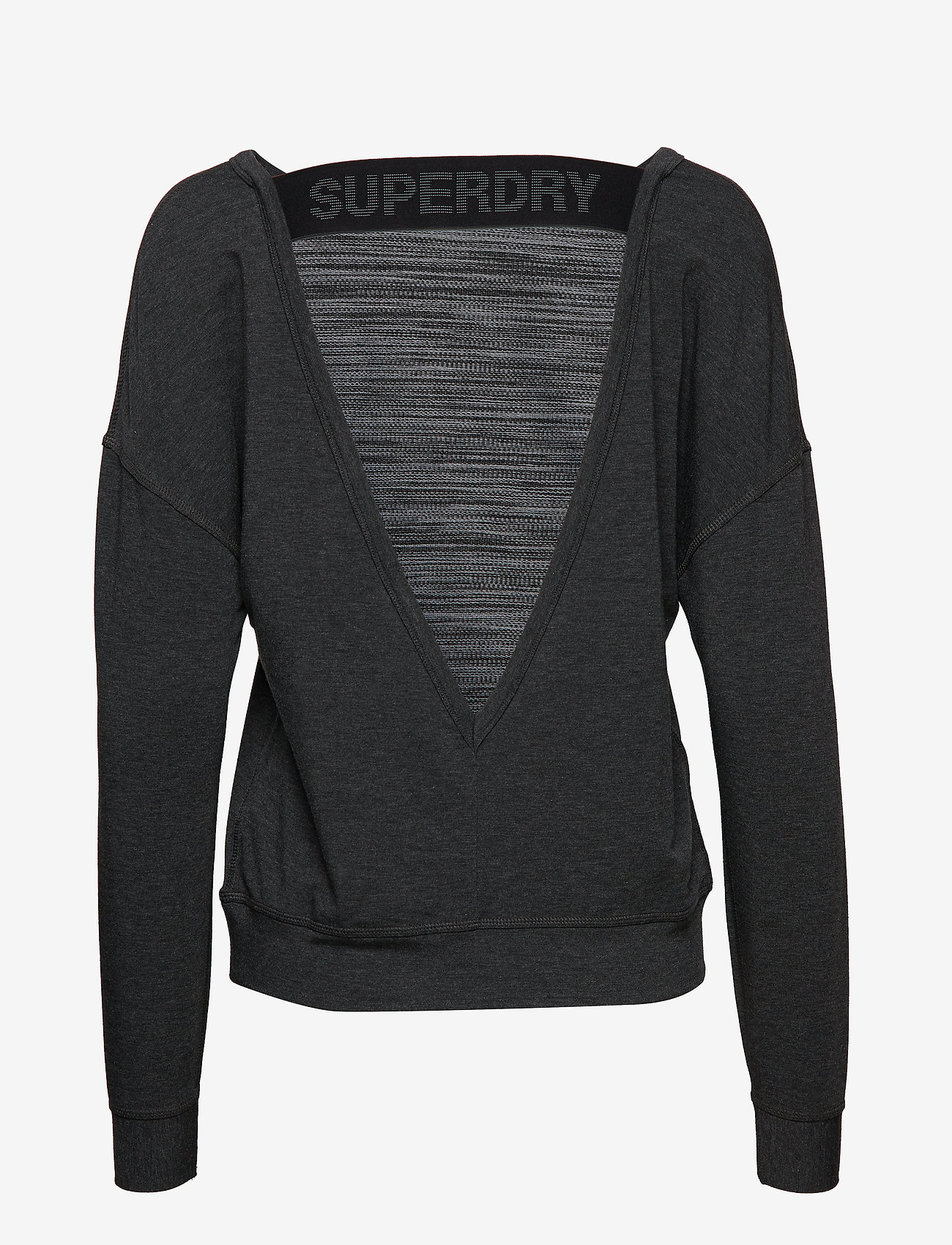 Superdry Sport - ACTIVE GRAPHIC CREW NECK - black marl - 1