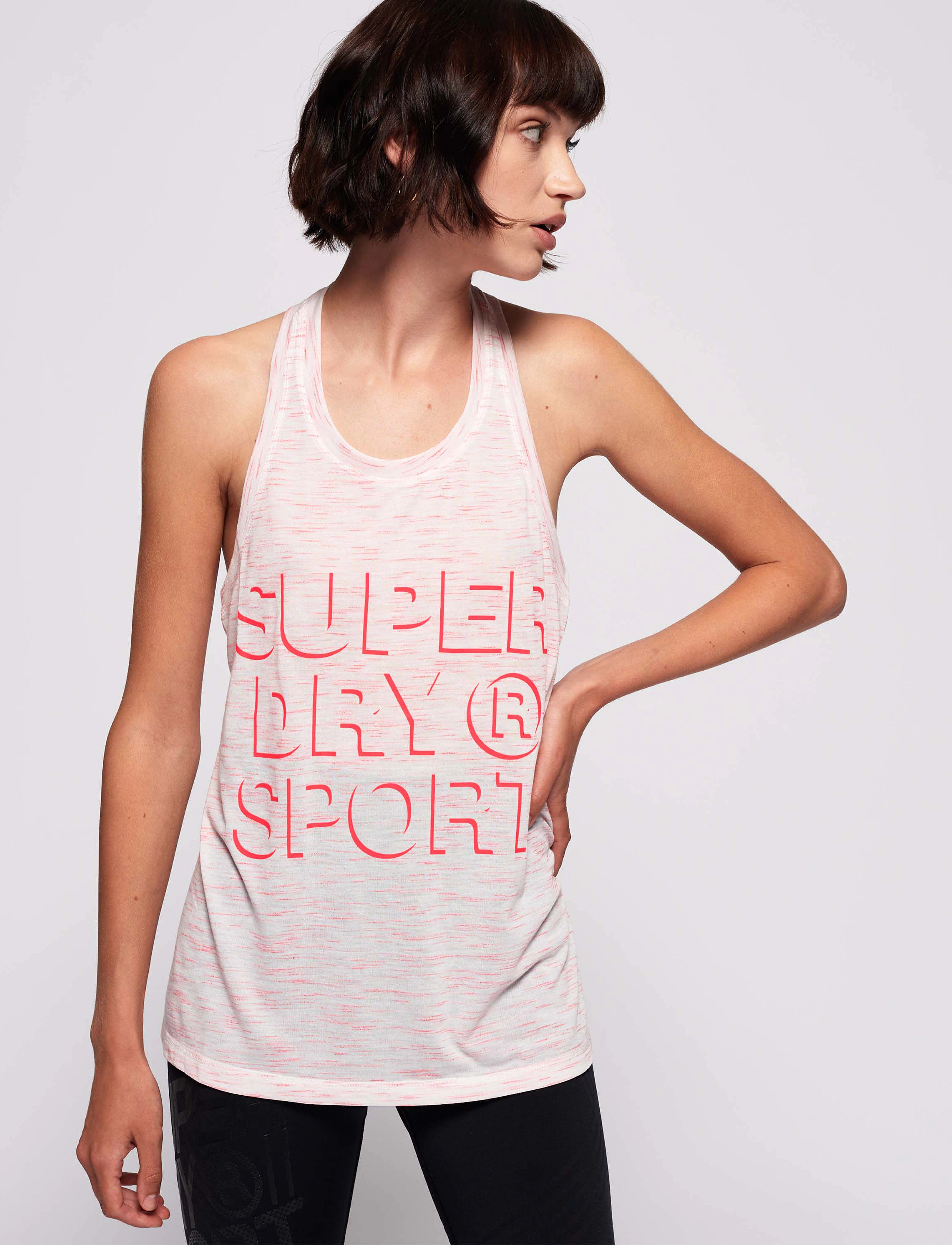 Superdry Sport - CORE LOOSE VEST - white - 2