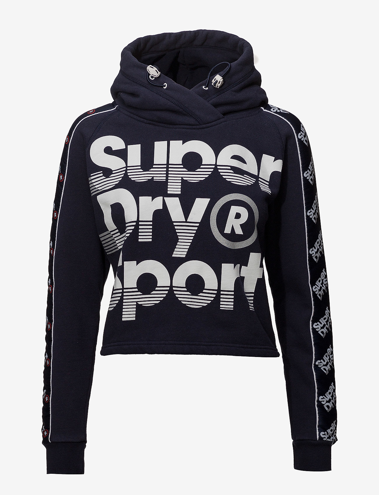Superdry Sport - SPORTS 021 CROP HOODY - sport navy - 0
