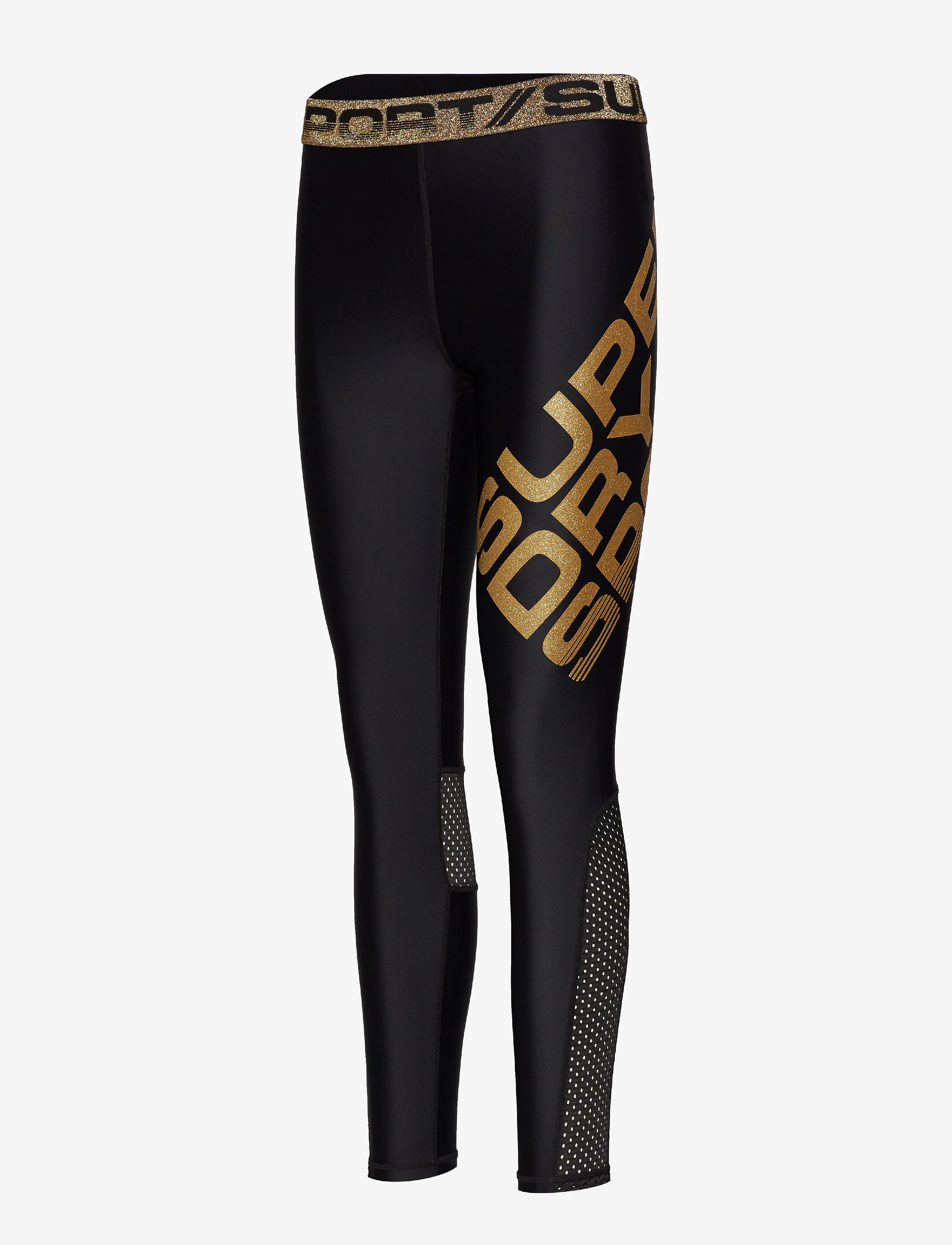 Superdry Sport - BOLT SPORT LEGGING - black/gold - 2