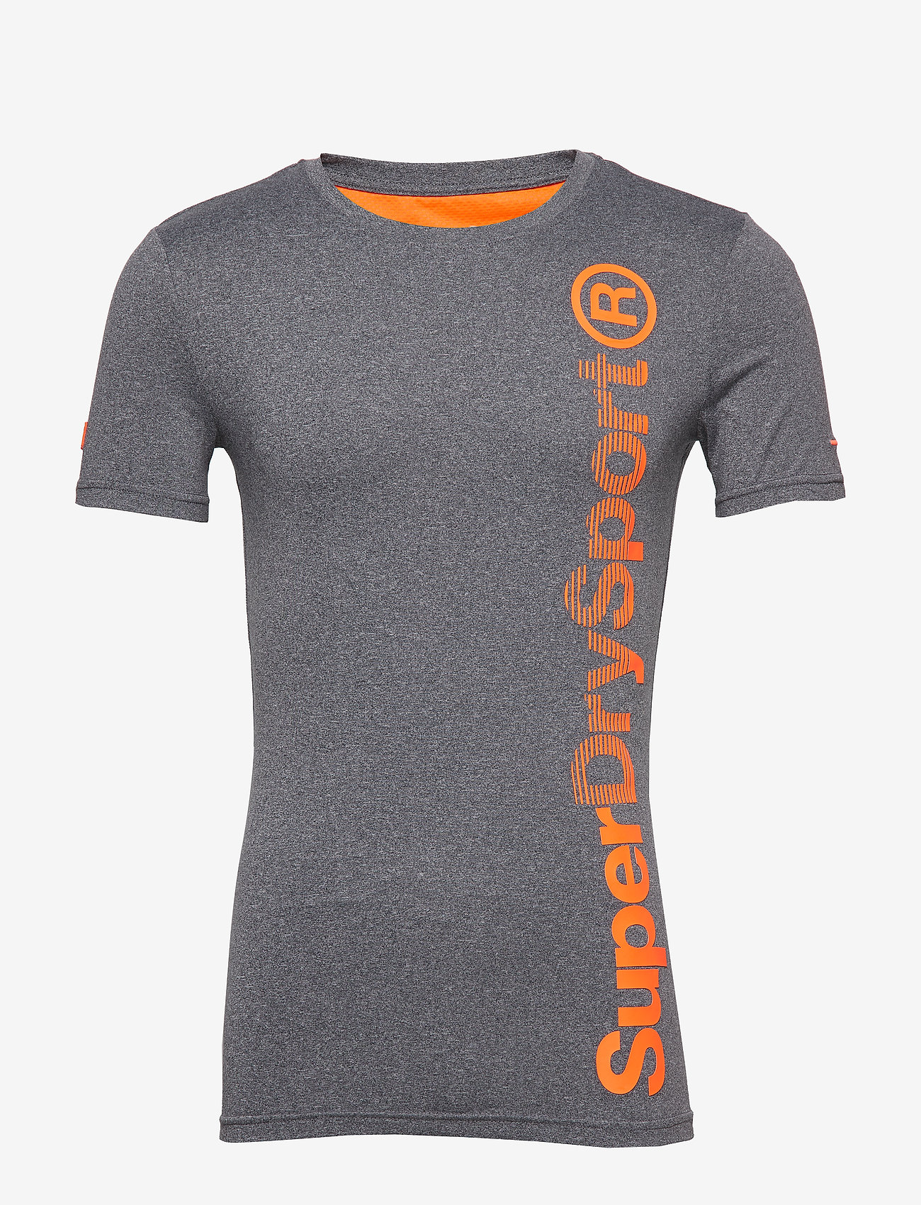 Superdry Sport - GYM BASE LOGO RUNNER TEE - grey grit - 0