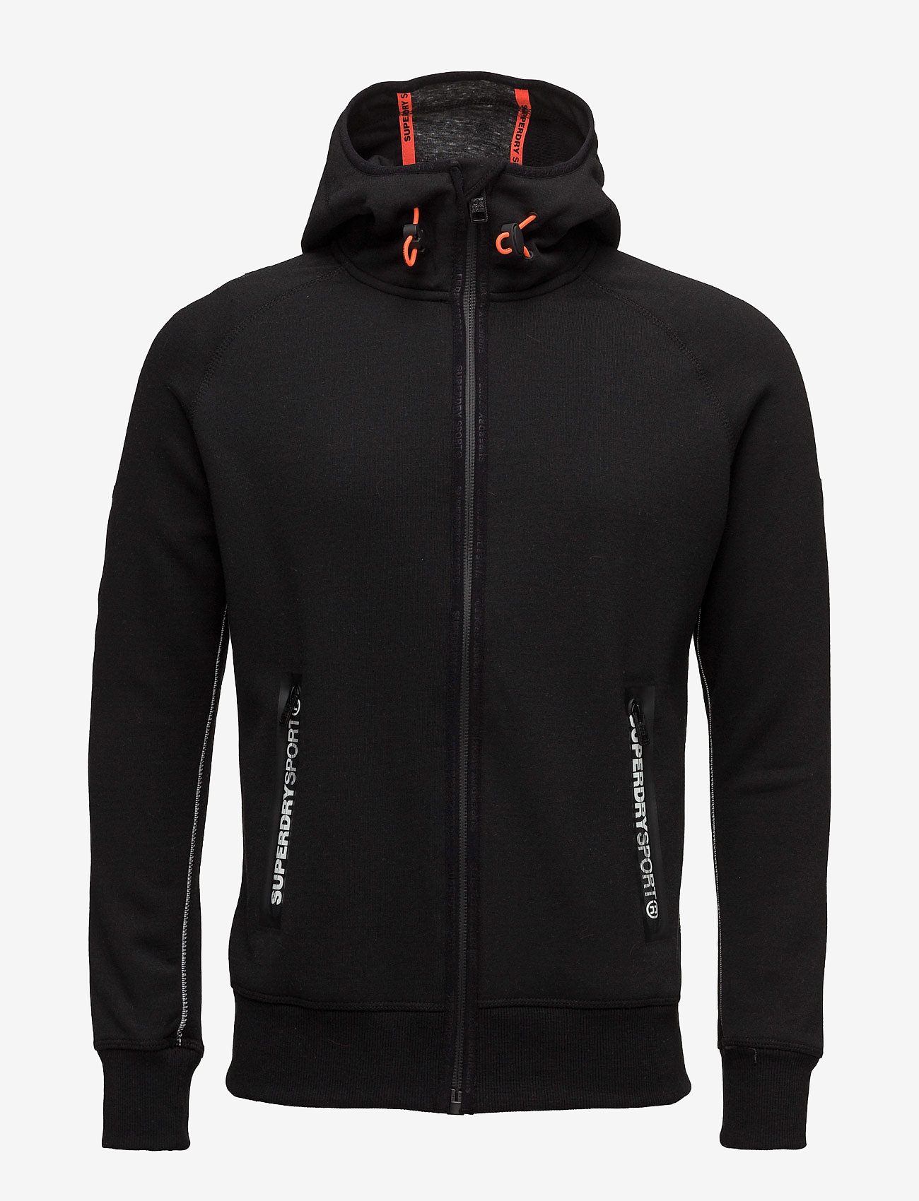 Superdry Sport - GYM TECH ZIPHOOD - black/ash granite - 0