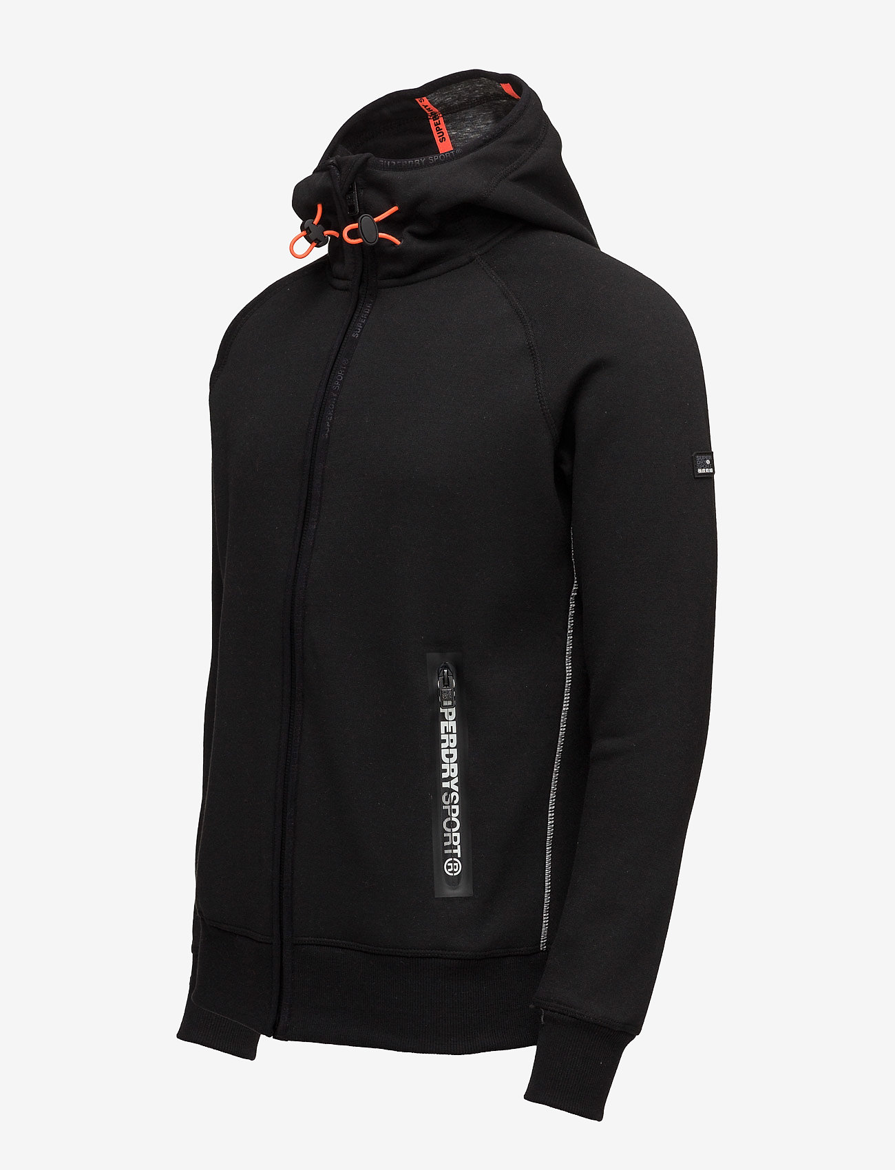 Superdry Sport - GYM TECH ZIPHOOD - black/ash granite - 2