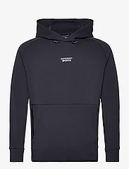 Superdry Sport - SPORT TECH LOGO LOOSE HOOD - huvtröjor - eclipse navy - 0