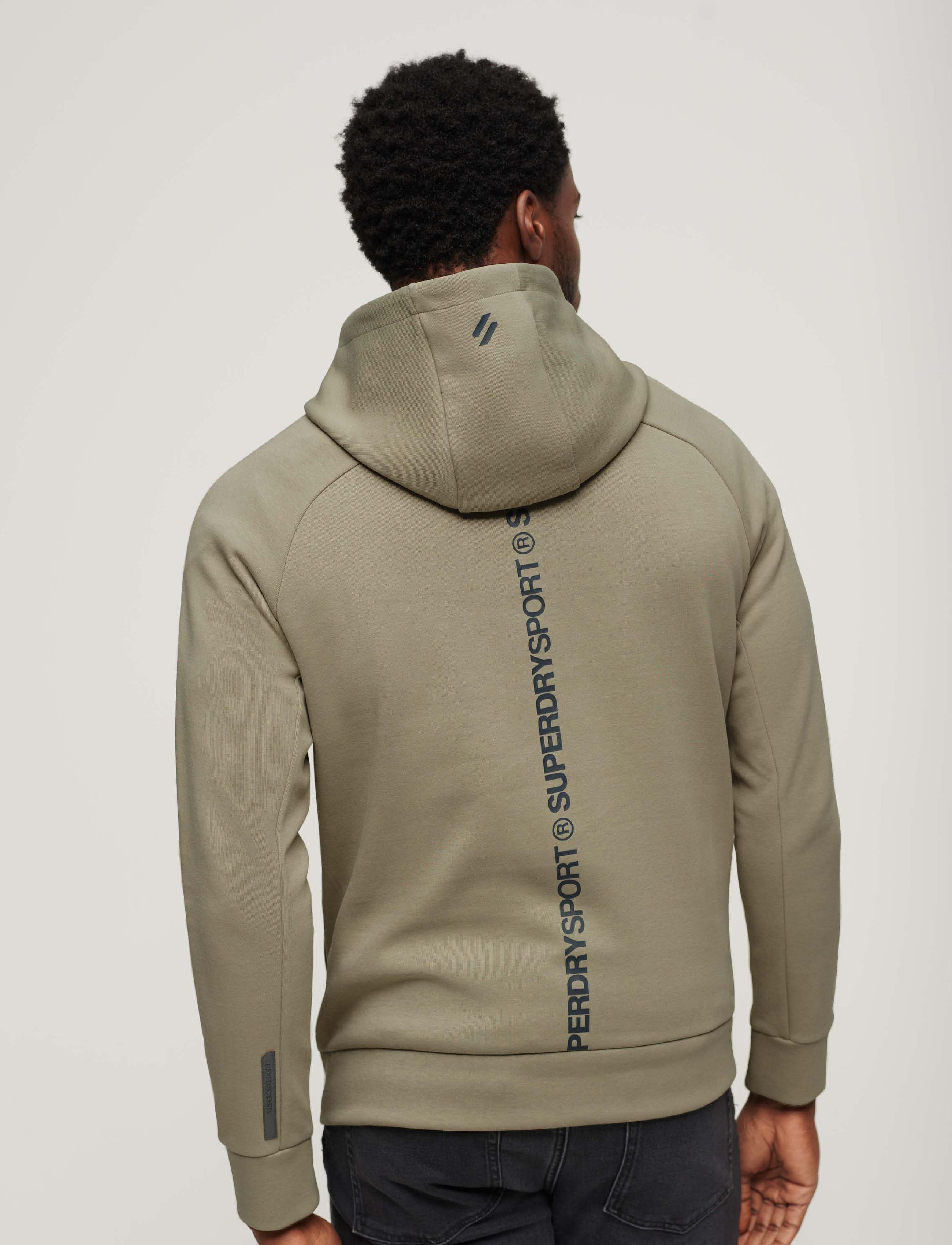 Superdry Sport - SPORT TECH LOGO LOOSE HOOD - seagrass green - 3