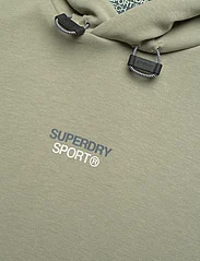 Superdry Sport - SPORT TECH LOGO LOOSE HOOD - kapuutsiga dressipluusid - seagrass green - 5