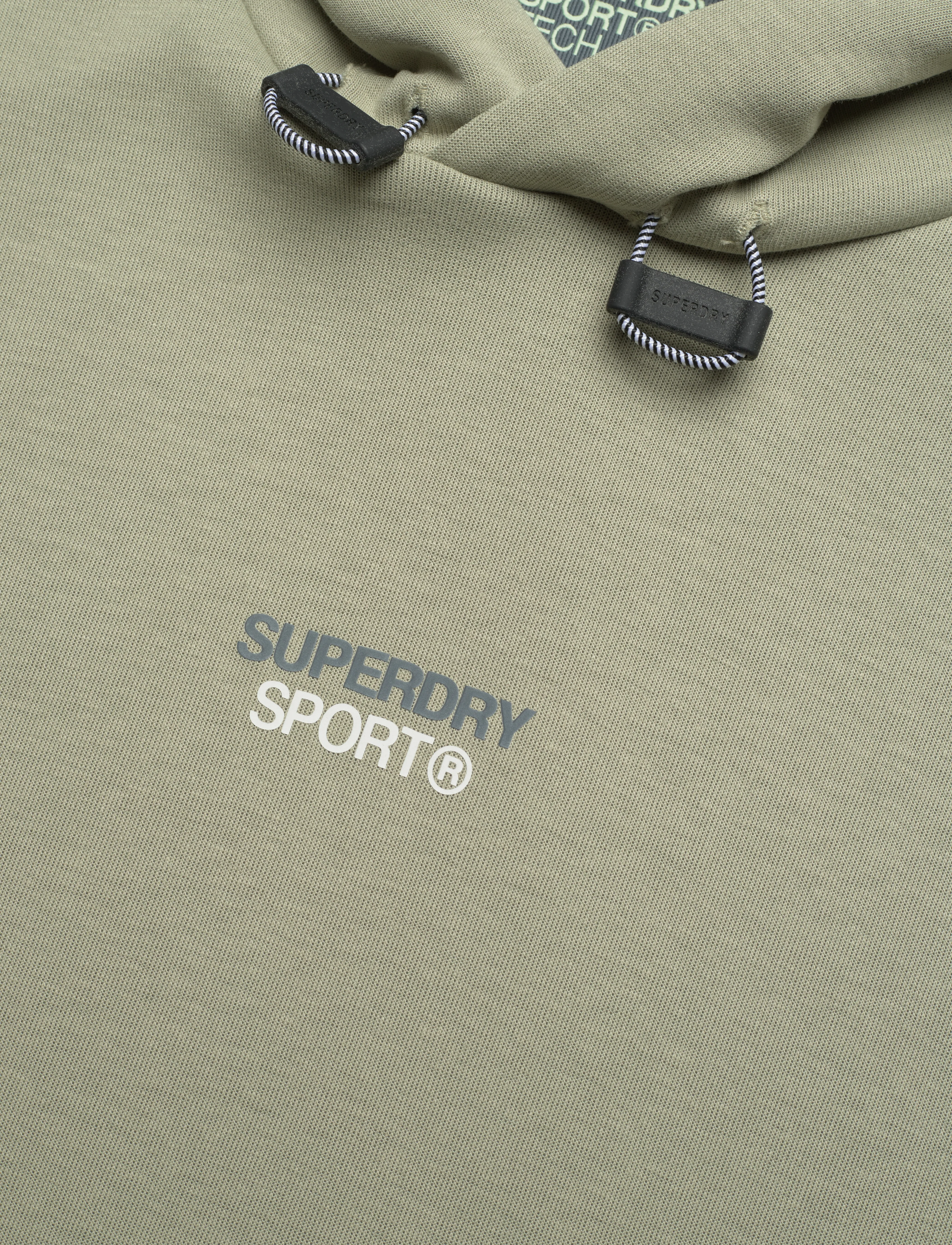 Superdry Sport - SPORT TECH LOGO LOOSE HOOD - seagrass green - 5