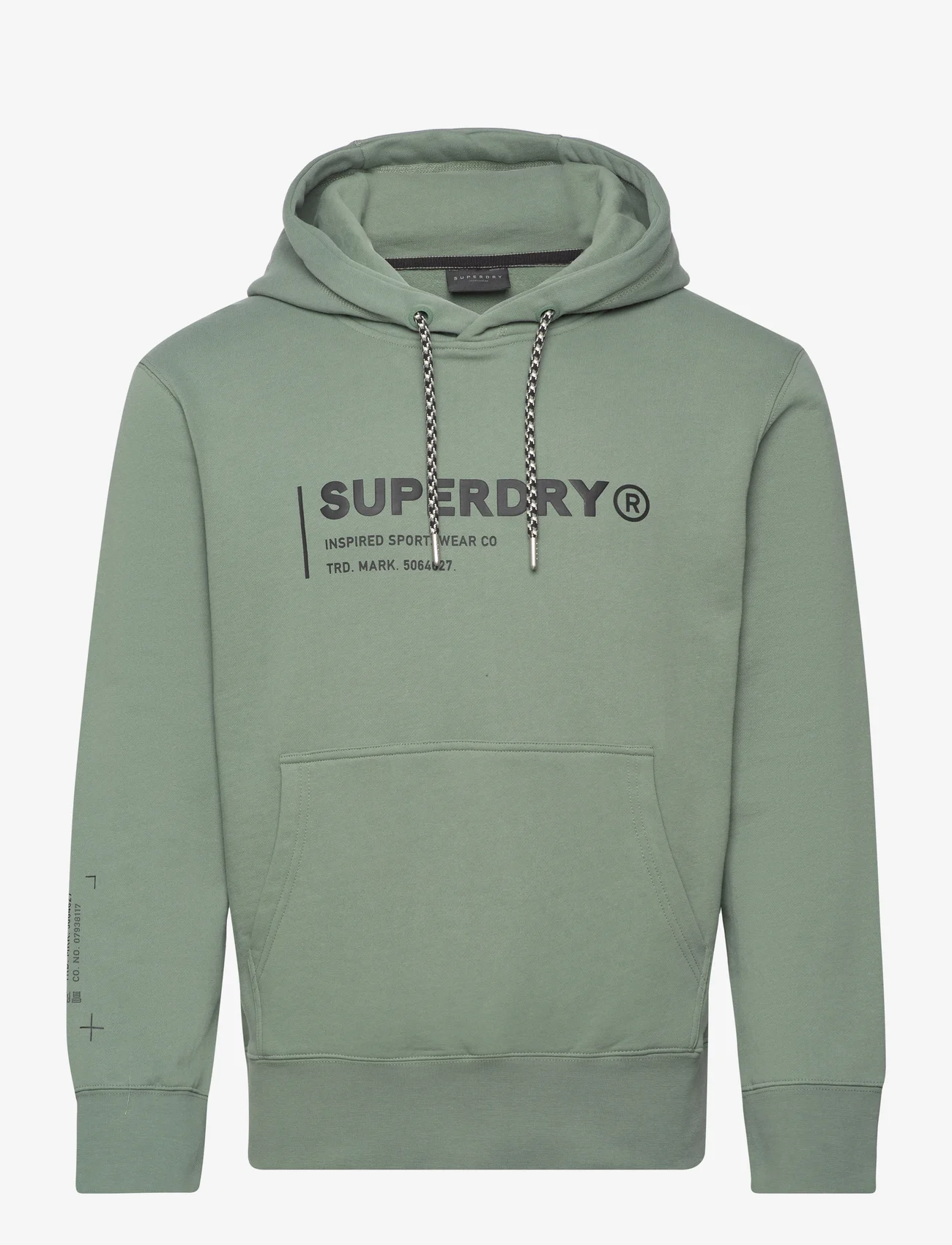 Superdry Sport - UTILITY SPORT LOGO LOOSE HOOD - džemperiai su gobtuvu - laurel khaki - 0