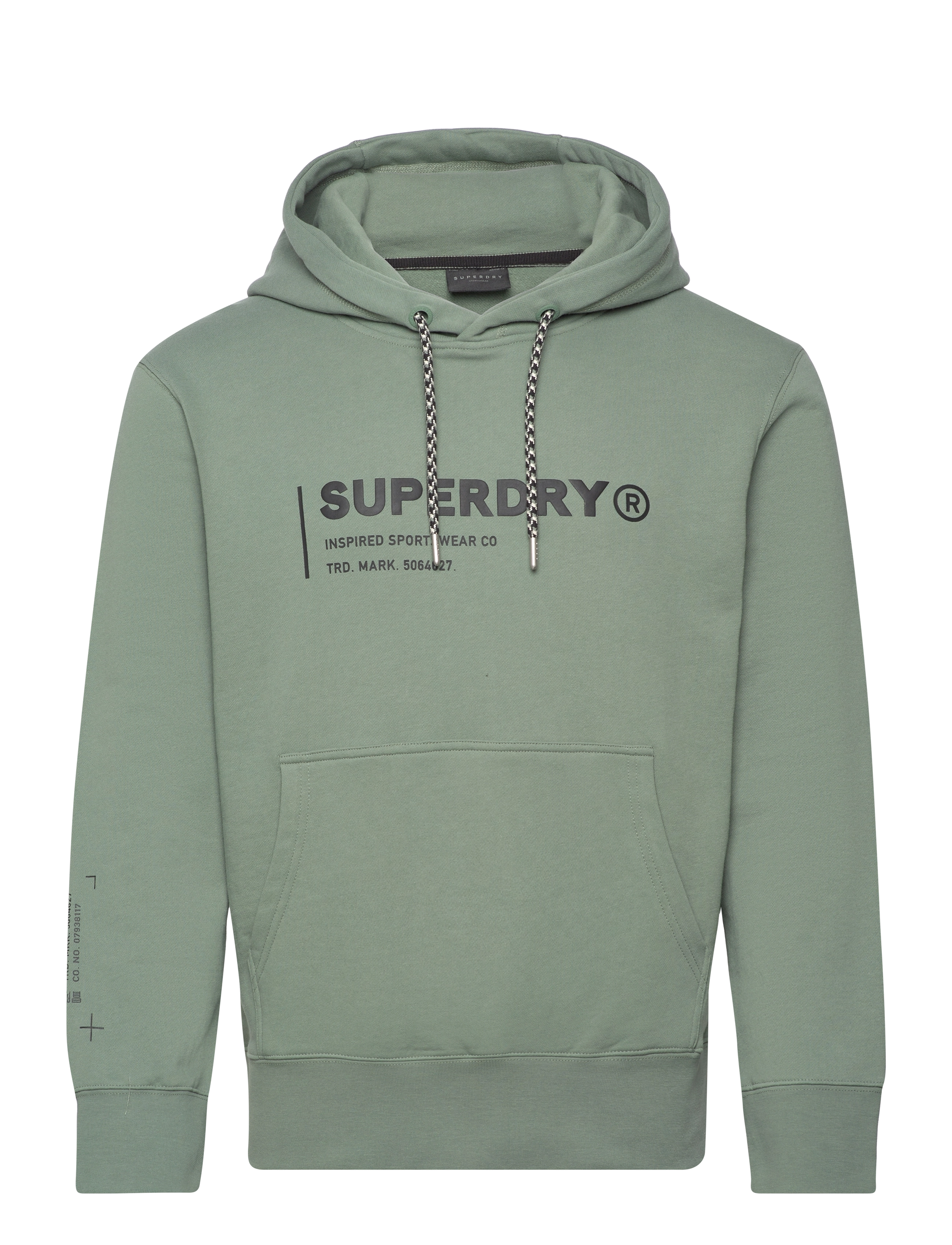 Superdry Sport - UTILITY SPORT LOGO LOOSE HOOD - laurel khaki - 1