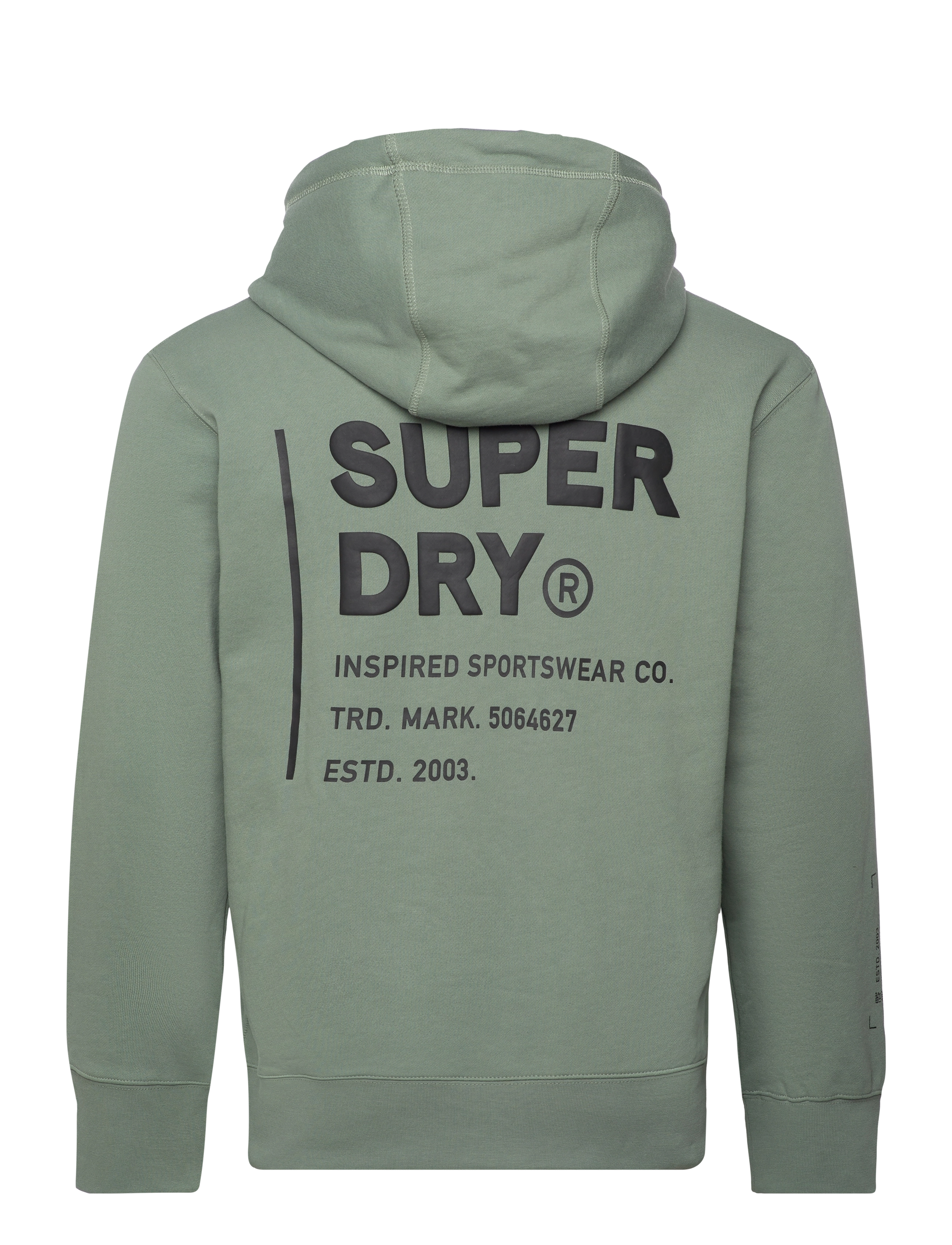 Superdry Sport - UTILITY SPORT LOGO LOOSE HOOD - laurel khaki - 2