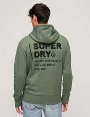 Superdry Sport - UTILITY SPORT LOGO LOOSE HOOD - džemperi ar kapuci - laurel khaki - 5